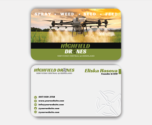 Visitenkarten-Design von DesignerShahadat für Highfield Drone Services | Design: #37280162