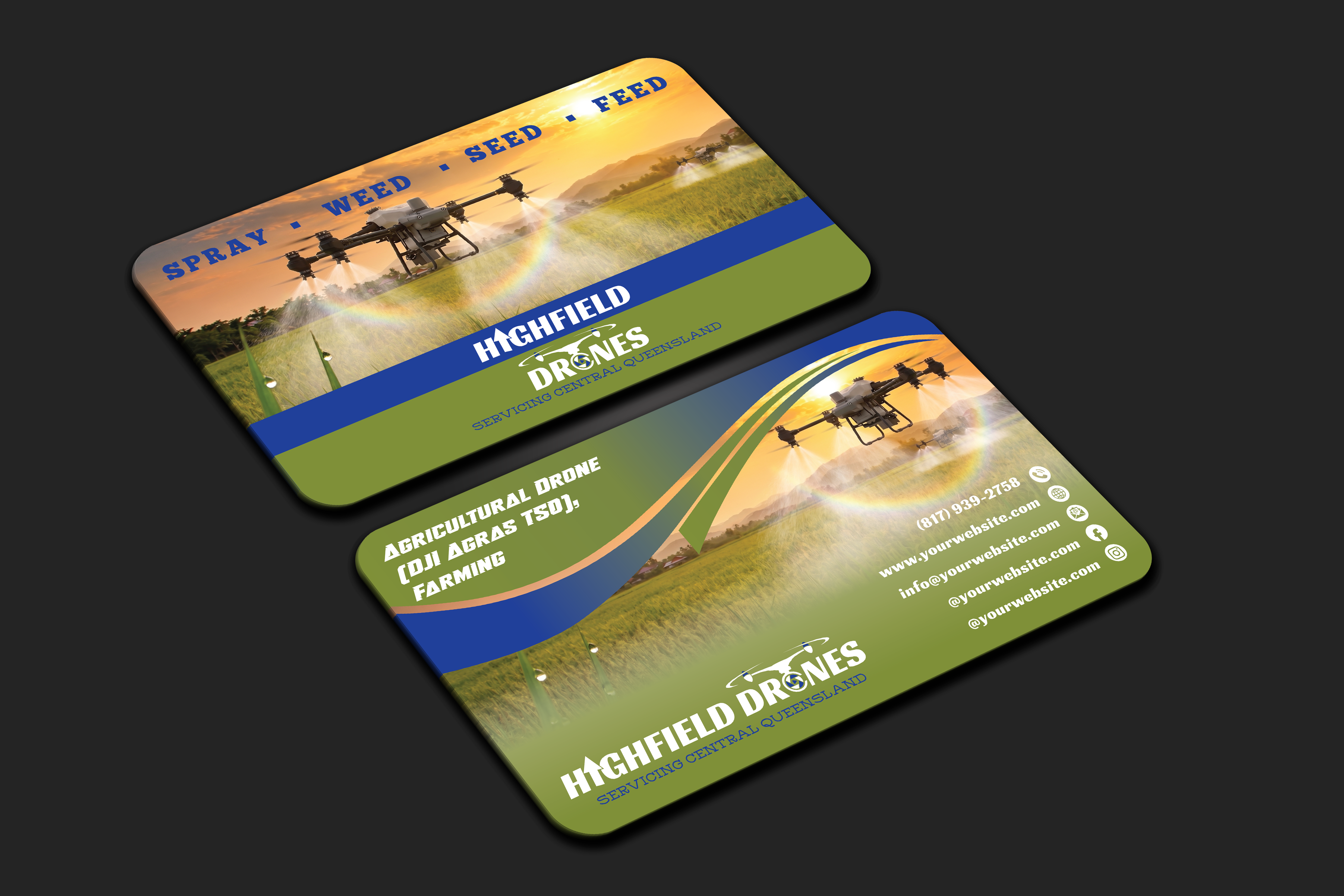 Visitenkarten-Design von DesignerShahadat für Highfield Drone Services | Design #37284557