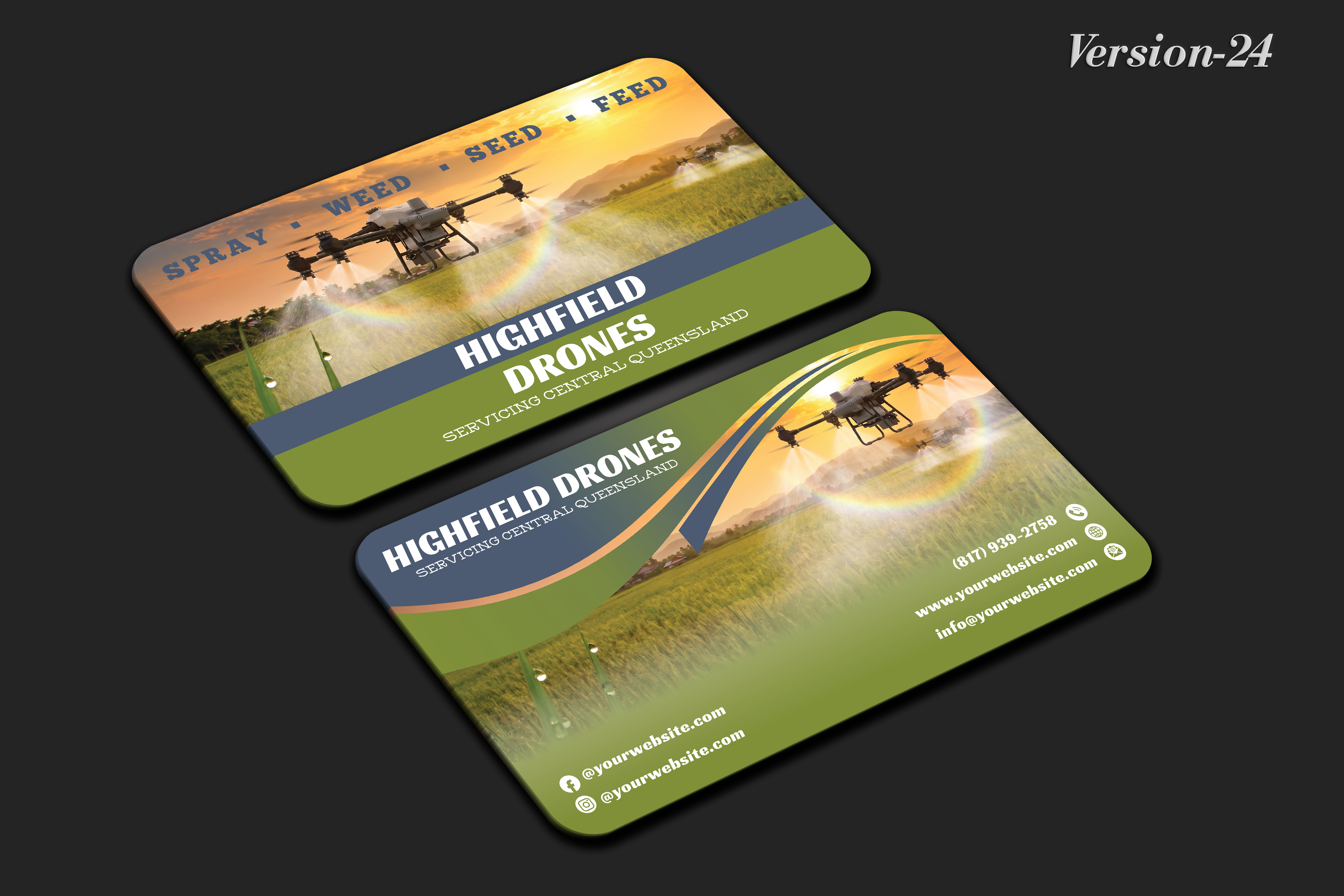 Visitenkarten-Design von DesignerShahadat für Highfield Drone Services | Design #37287118