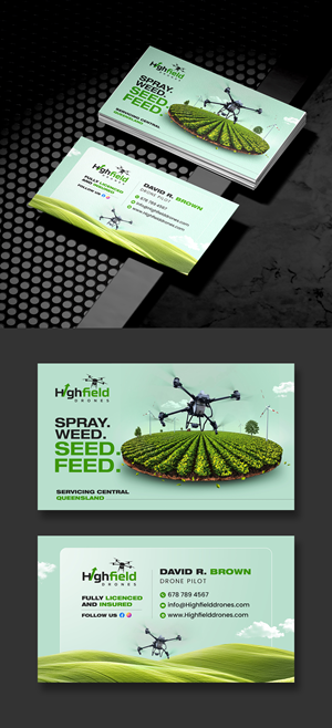 Visitenkarten-Design von debdesign für Highfield Drone Services | Design: #37286661