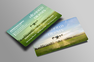 Business Card Design by Creations Box 2015 for Highfield Drone Services | Design #37281496