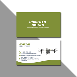 Visitenkarten-Design von AlphabetZero.com für Highfield Drone Services | Design: #37286651