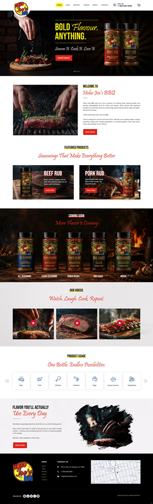 Diseño de Shopify por pb para Hobo Joes BBQ | Diseño: #37283881