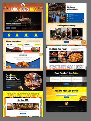 Shopify Design by creative.bugs for Hobo Joes BBQ | Design: #37291060