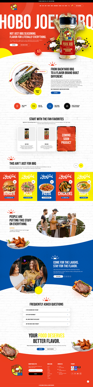 Shopify Design by NZ Creatives for Hobo Joes BBQ | Design: #37304822