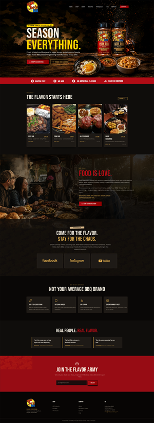 Shopify Design by ancineha for Hobo Joes BBQ | Design #37290629