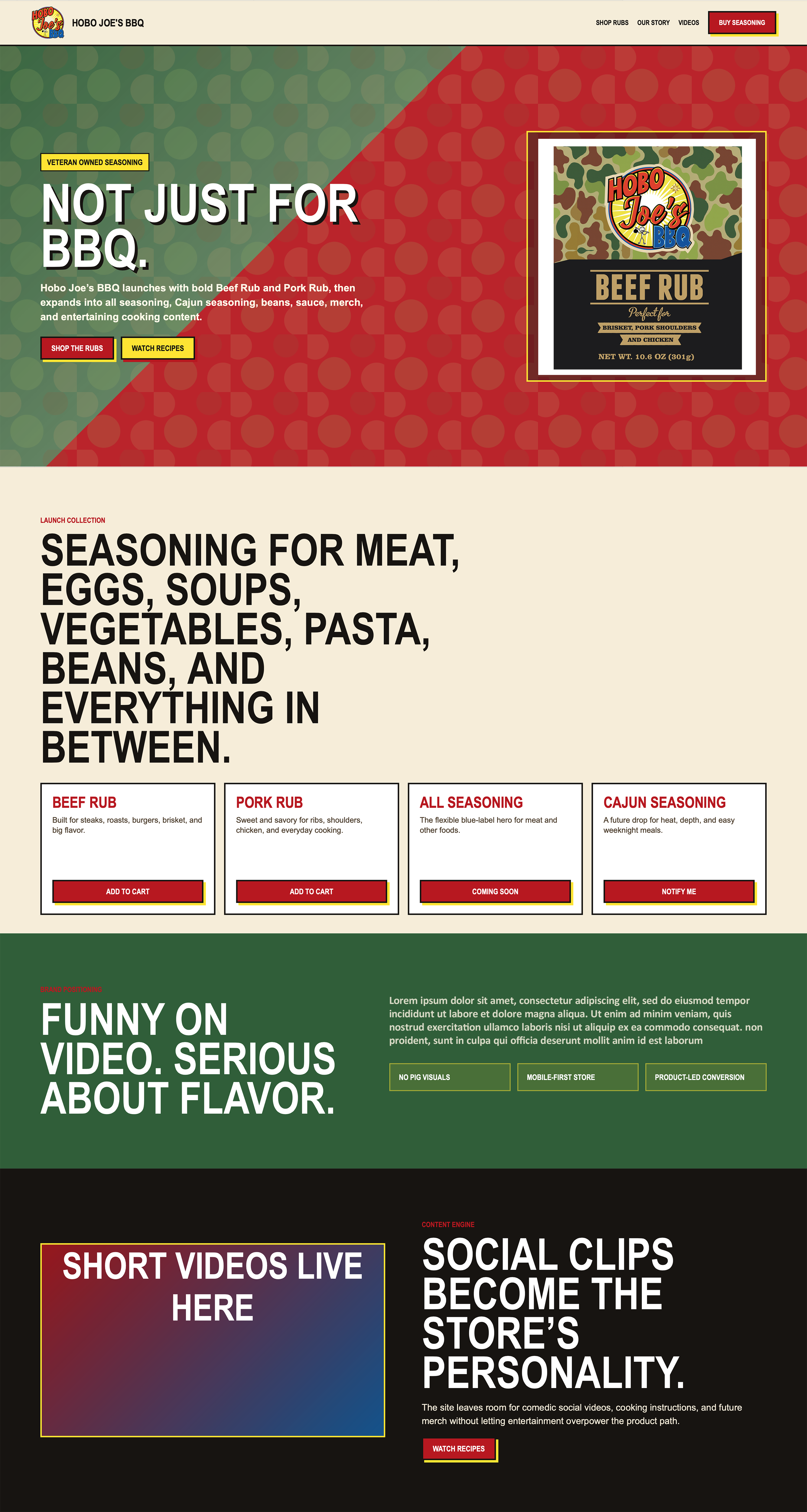 Shopify Design by aneskayirt for Hobo Joes BBQ | Design #37297496