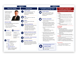 A flyer to send to general practitioners from a specialist