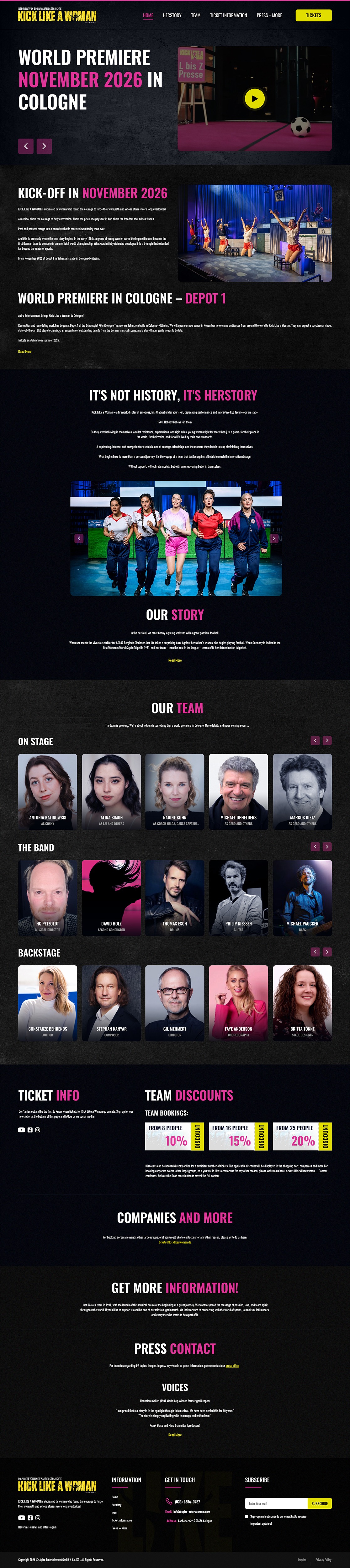 Web Design by NetSpidy for apiro Entertainment GmbH&Co.KG  | Design #37382098