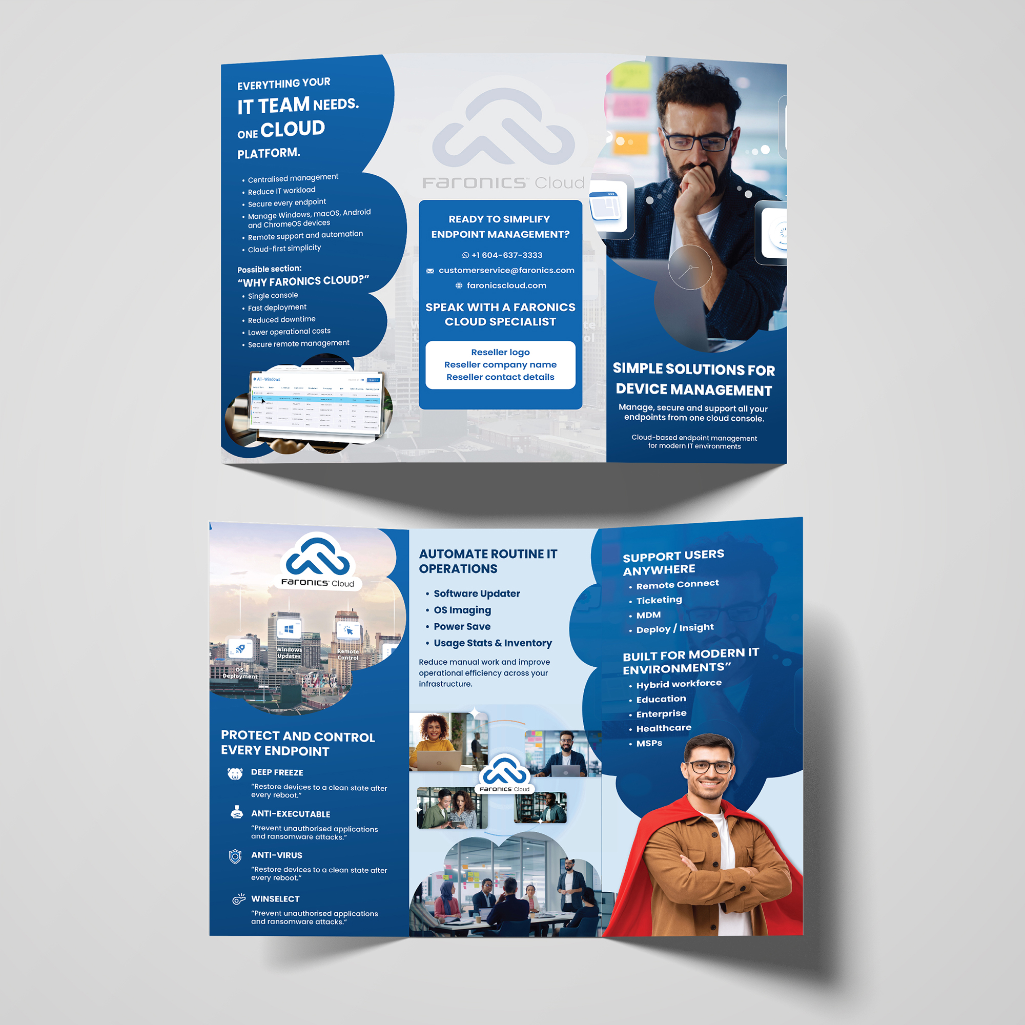 Flyer-Design von Talha Ahmad für Faronics | Design #37299114