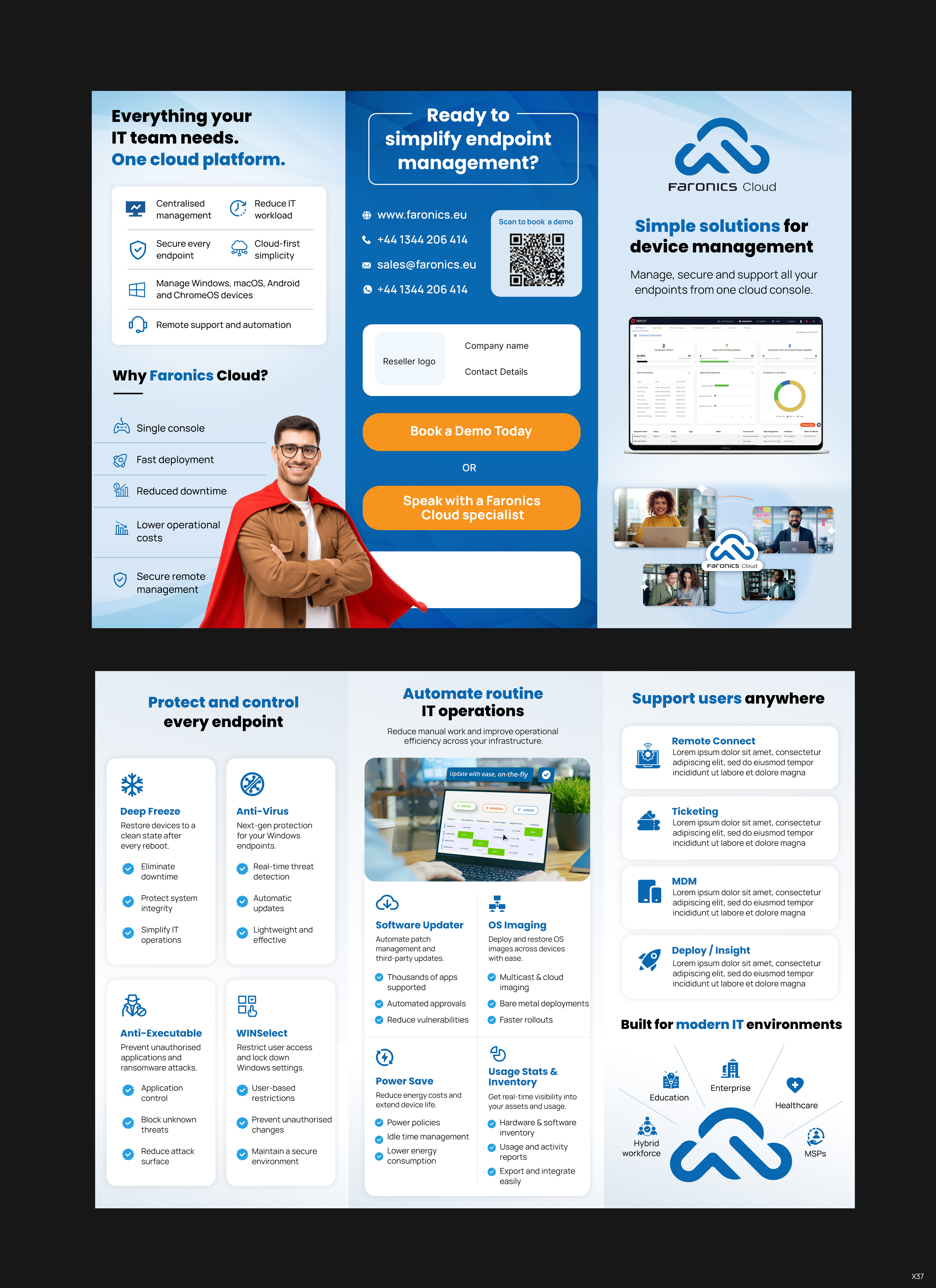 Flyer-Design von pb für Faronics | Design #37300166