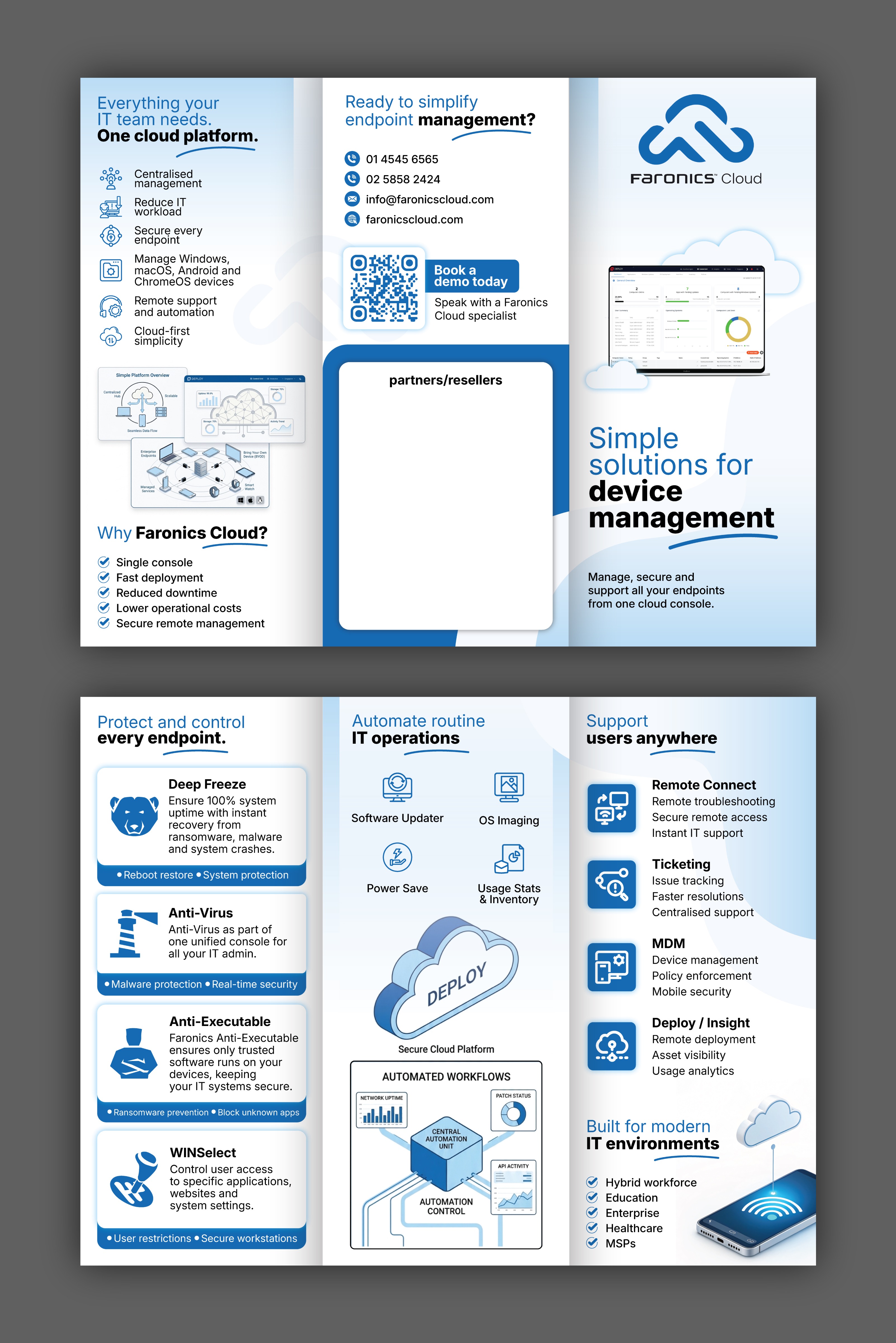 Flyer-Design von Impressive Designs für Faronics | Design #37299024