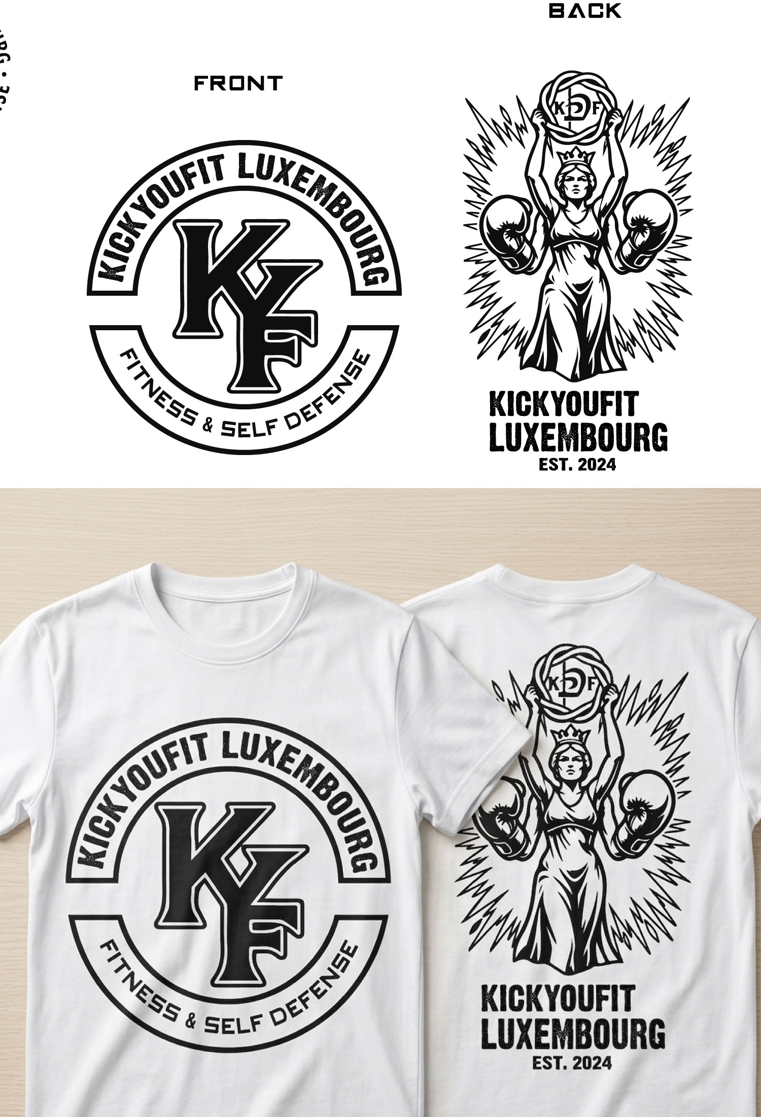 T-shirt Design by Art_lv for MJ Fitness Krav Maga Center | Design #37317922