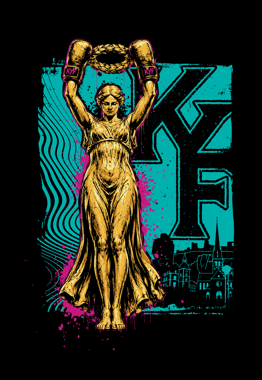 T-shirt Design by SofiaDesignStudio for MJ Fitness Krav Maga Center | Design #37320851