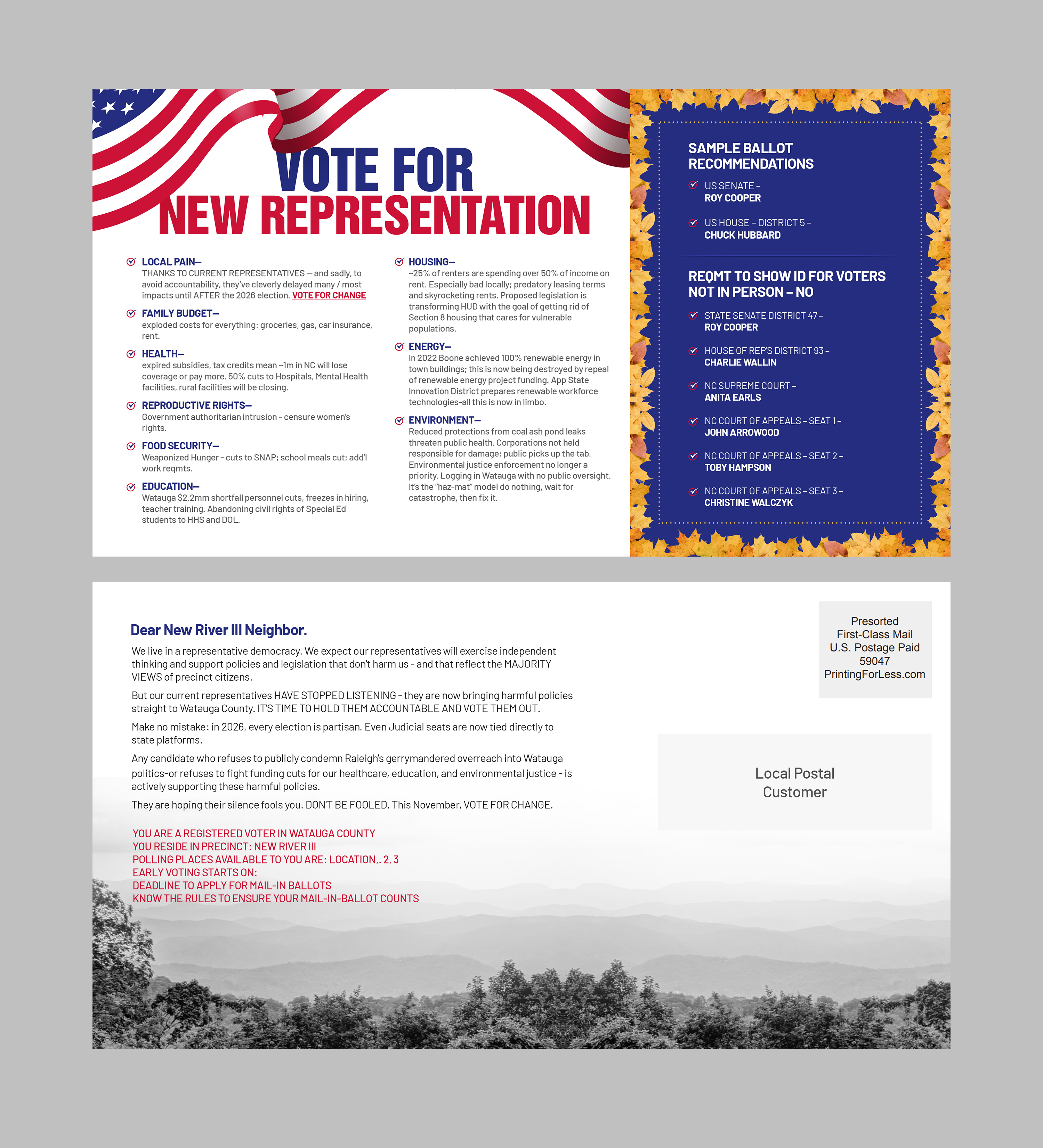 Postcard Design by 123graphics for this project | Design #37312505