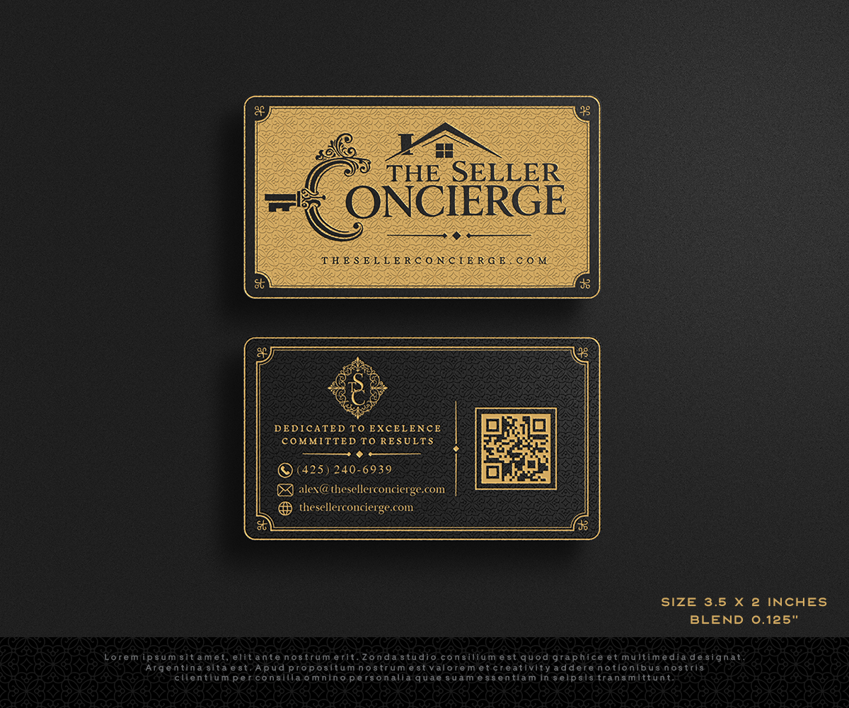 Design de Carte de Visite par Zonda Studio pour TheSellerConcierge.com | Design #37322617