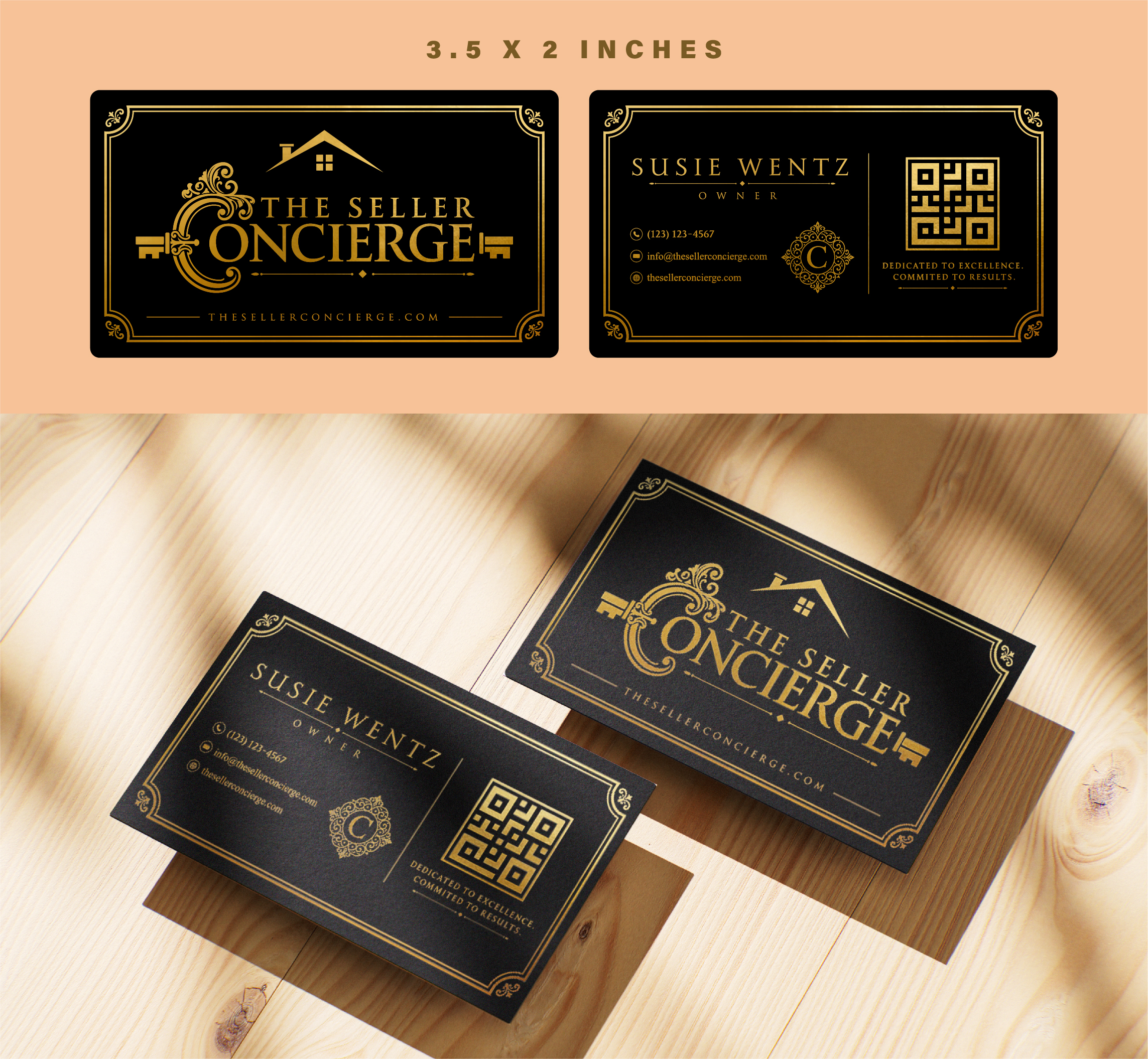Design de Carte de Visite par John Mark Arts pour TheSellerConcierge.com | Design #37314759