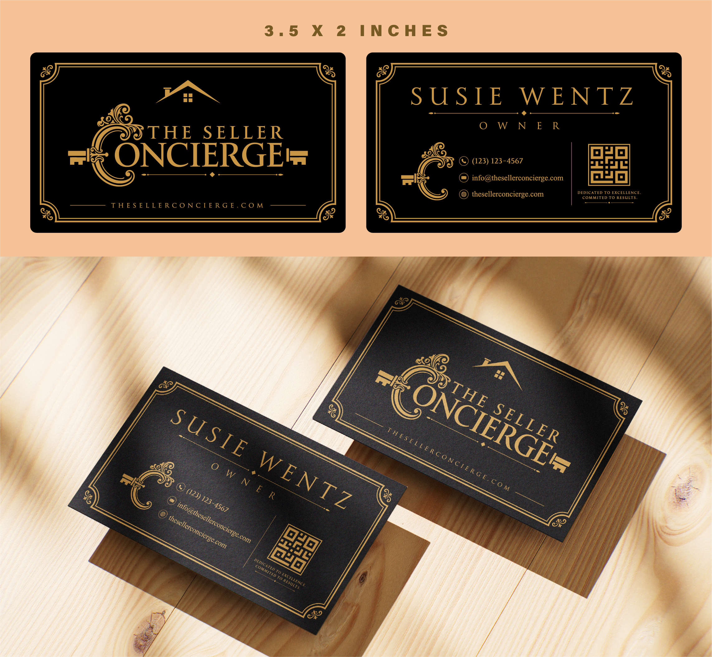 Design de Carte de Visite par John Mark Arts pour TheSellerConcierge.com | Design #37314775