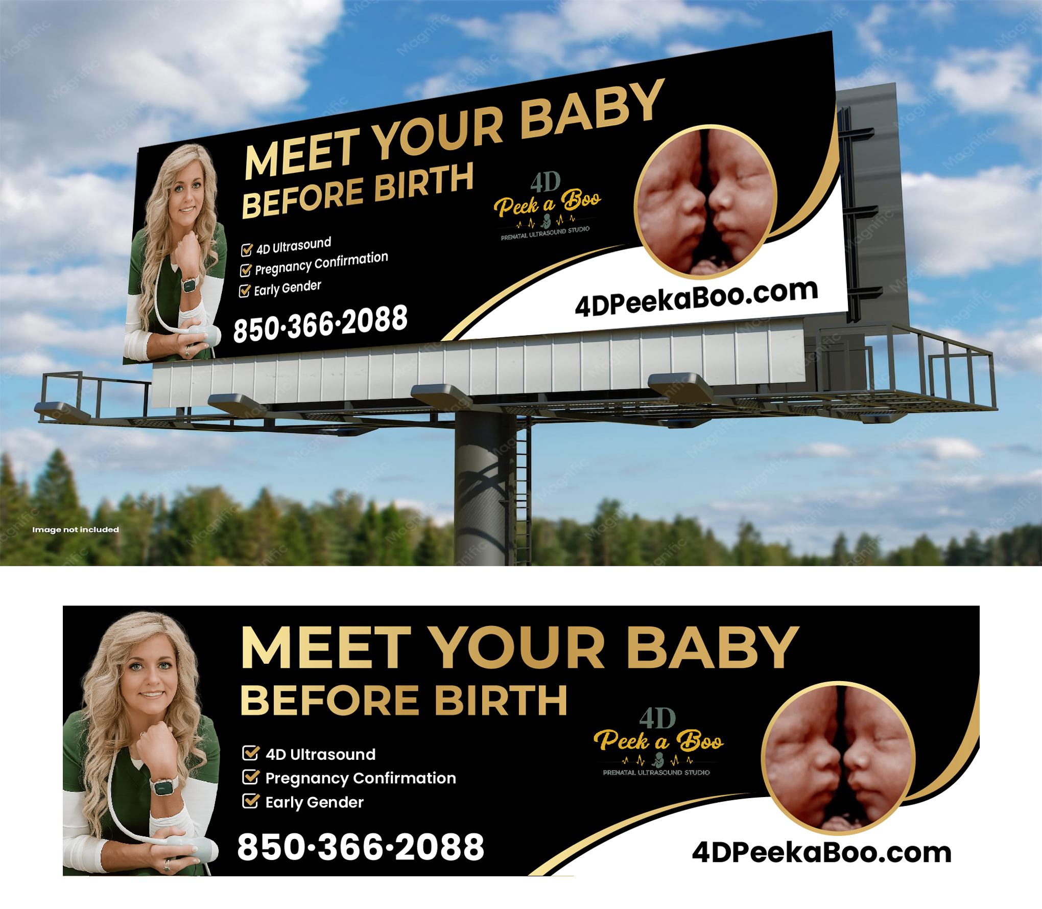 Billboard Design by WrapTonic24 for 4D Peek a Boo of Pace  | Design #37351579