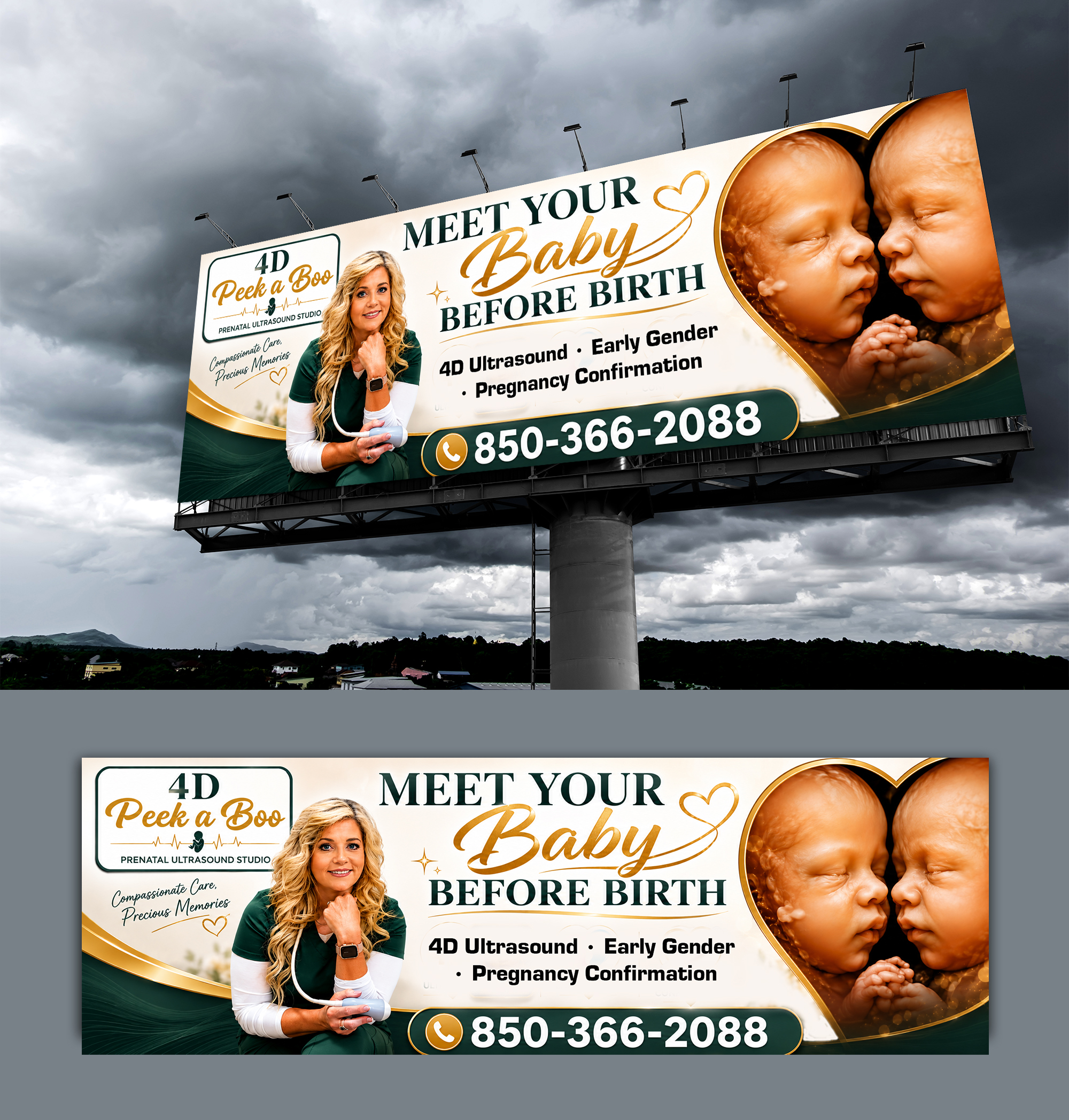 Billboard Design by JS Desiger for 4D Peek a Boo of Pace  | Design #37327487