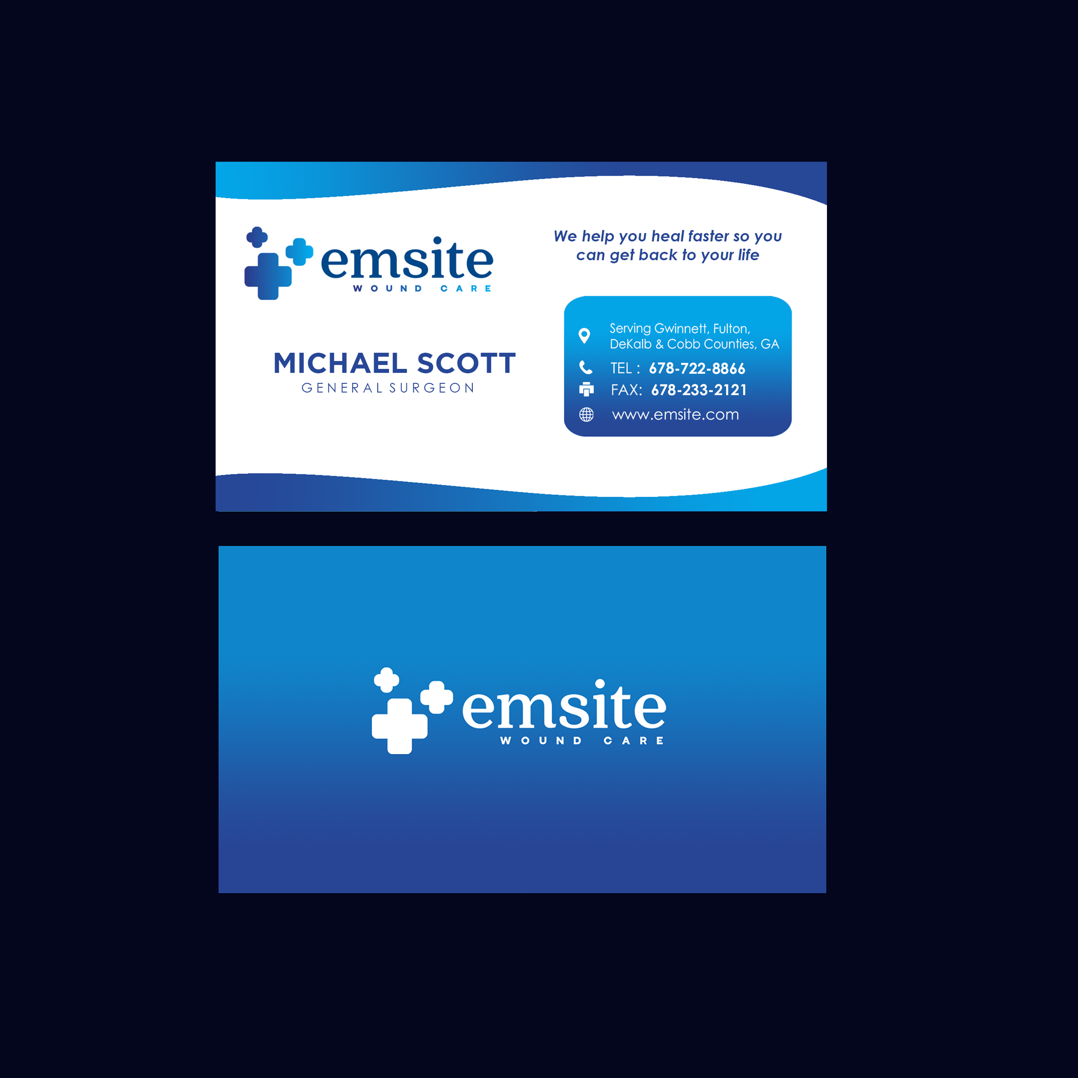 Business Card Design by JKIANN08 for Emsite Health | Design #37336640