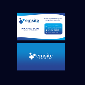 Business Card Design by JKIANN08 for Emsite Health | Design: #37336640
