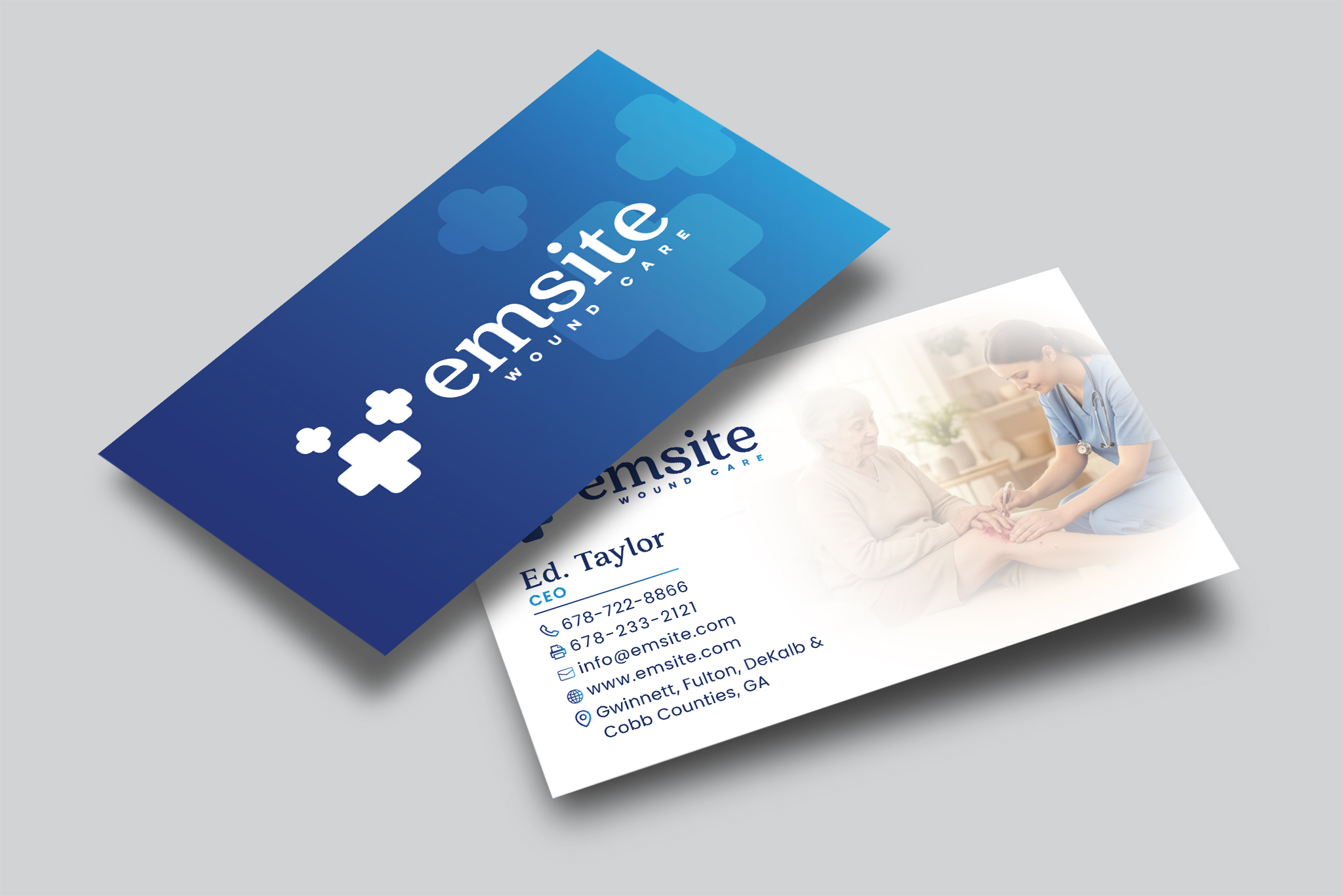 Business Card Design by Creative Moon Design for Emsite Health | Design #37335920