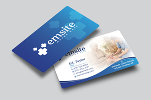 Business Card Design by Creative Moon Design for Emsite Health | Design: #37335921