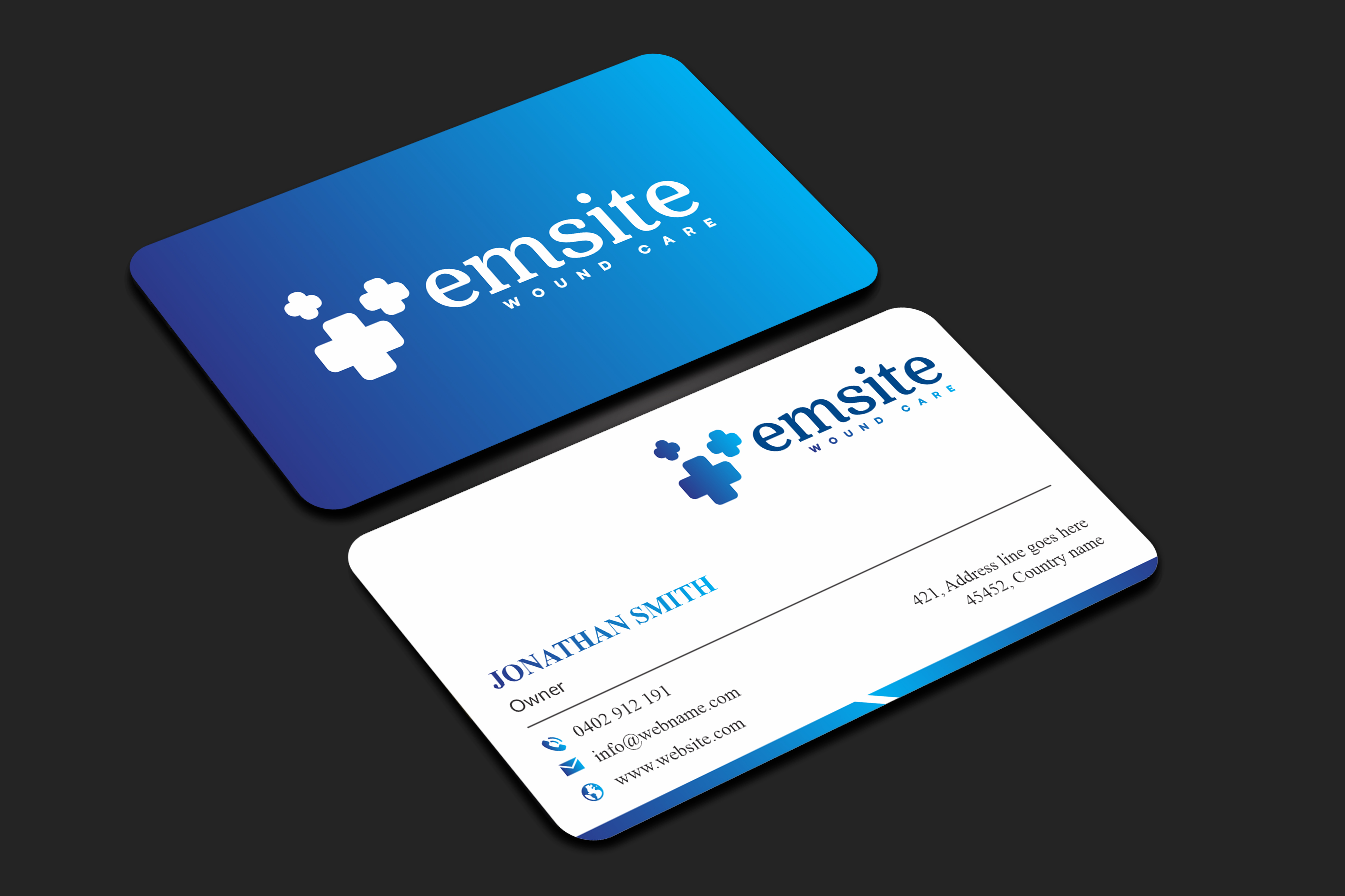 Business Card Design by jk_studio for Emsite Health | Design #37337101