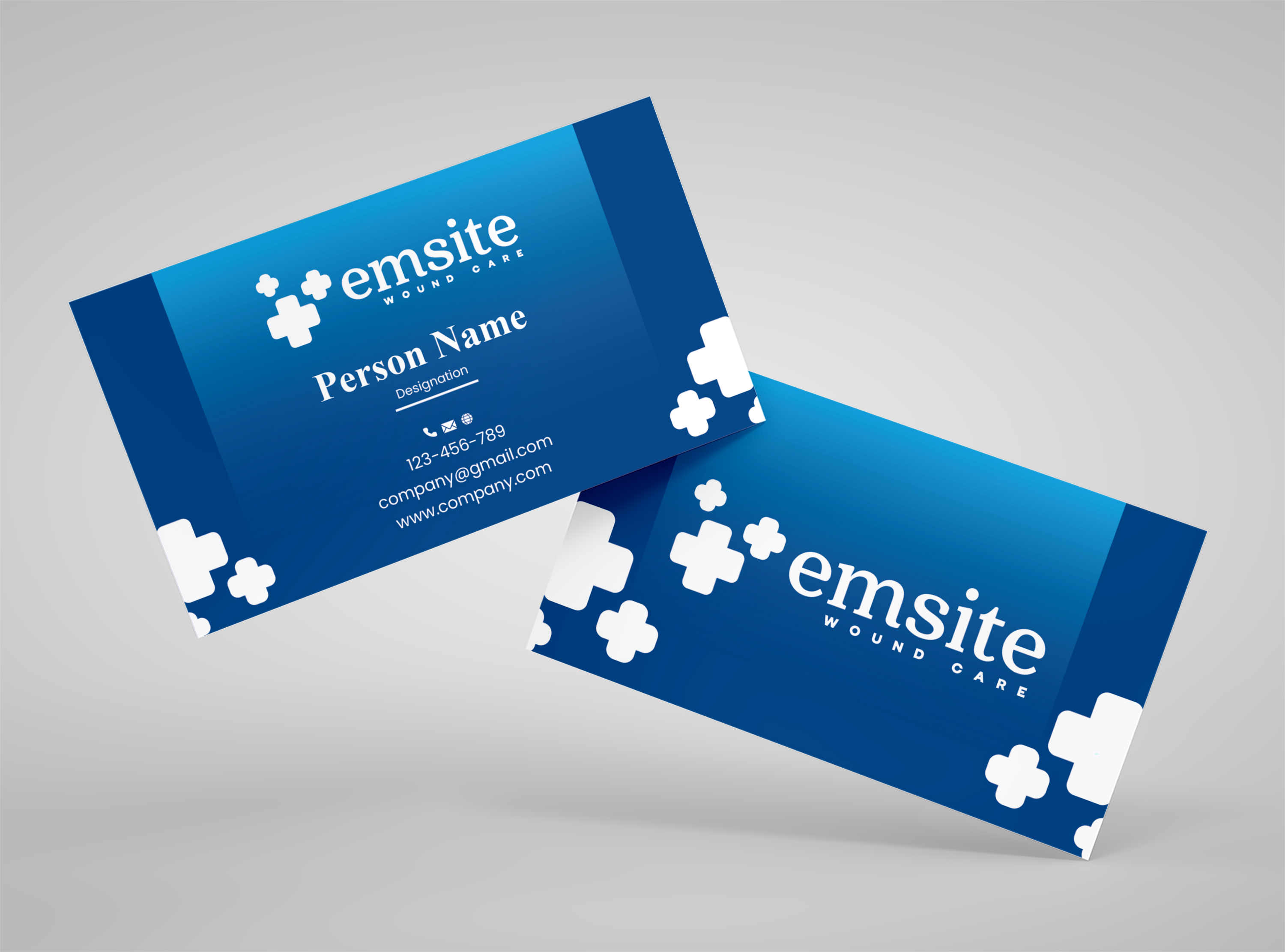 Business Card Design by Talha Ahmad for Emsite Health | Design #37333682