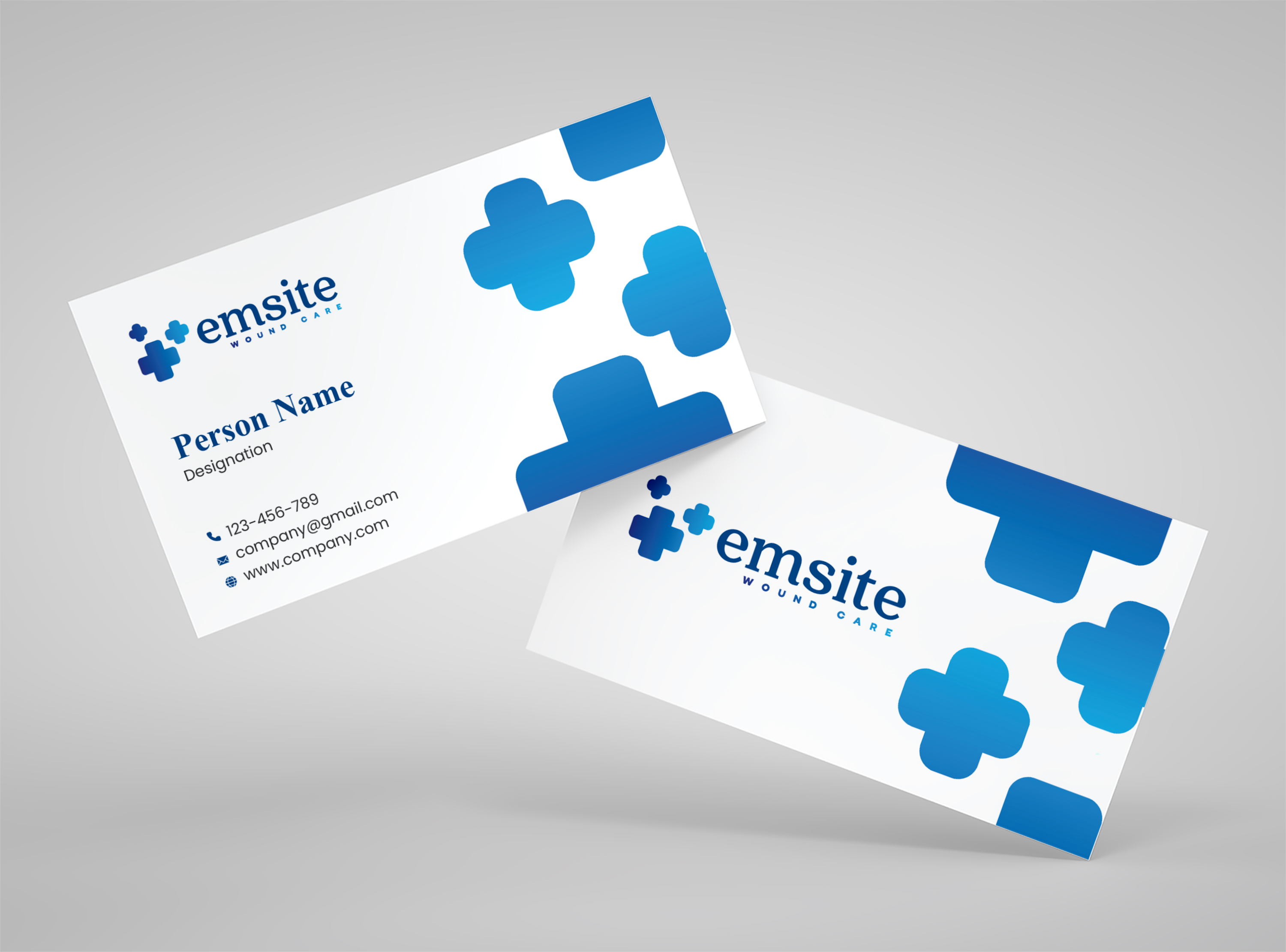 Business Card Design by Talha Ahmad for Emsite Health | Design #37333683