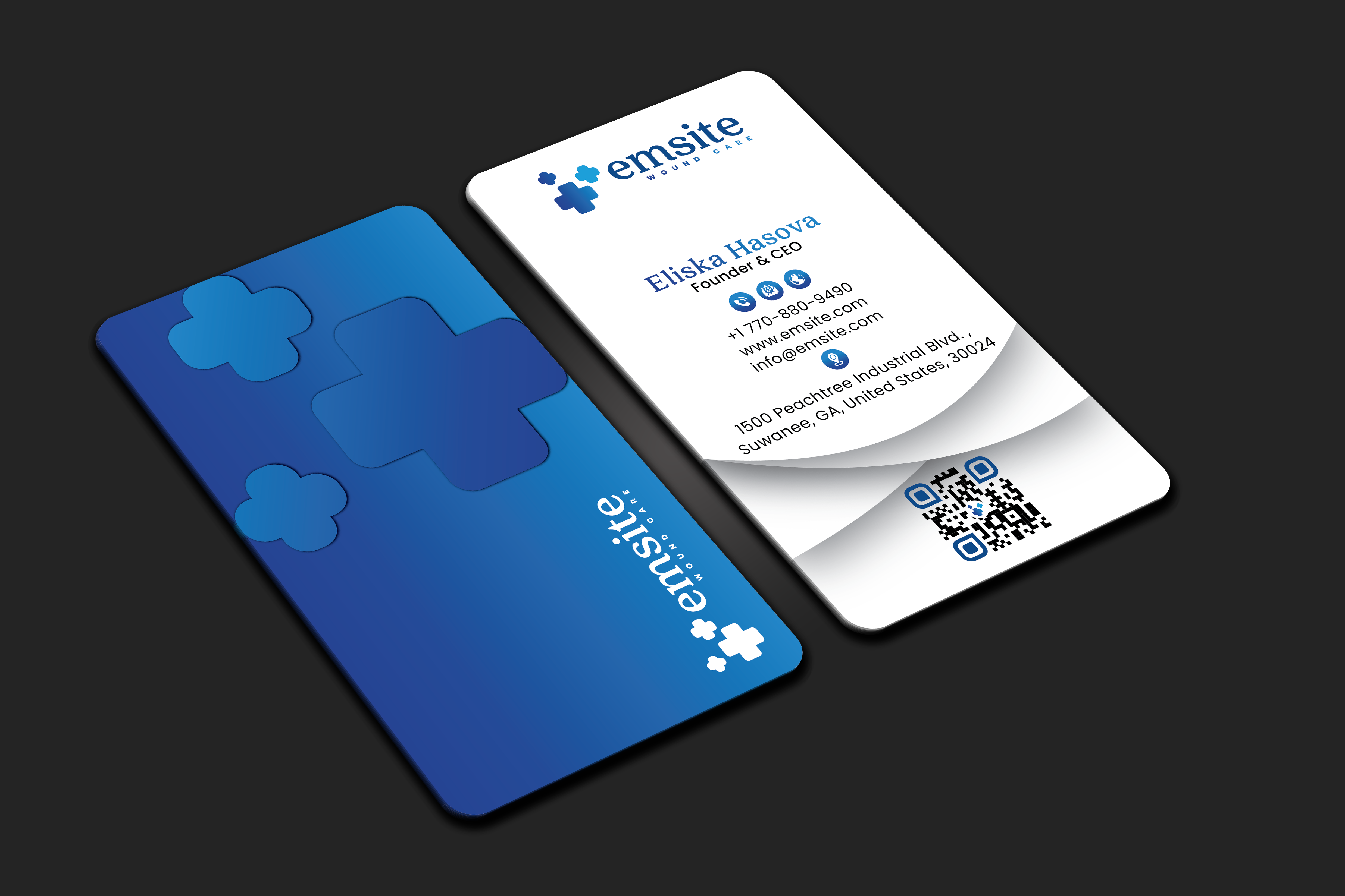 Business Card Design by DesignerShahadat for Emsite Health | Design #37332466