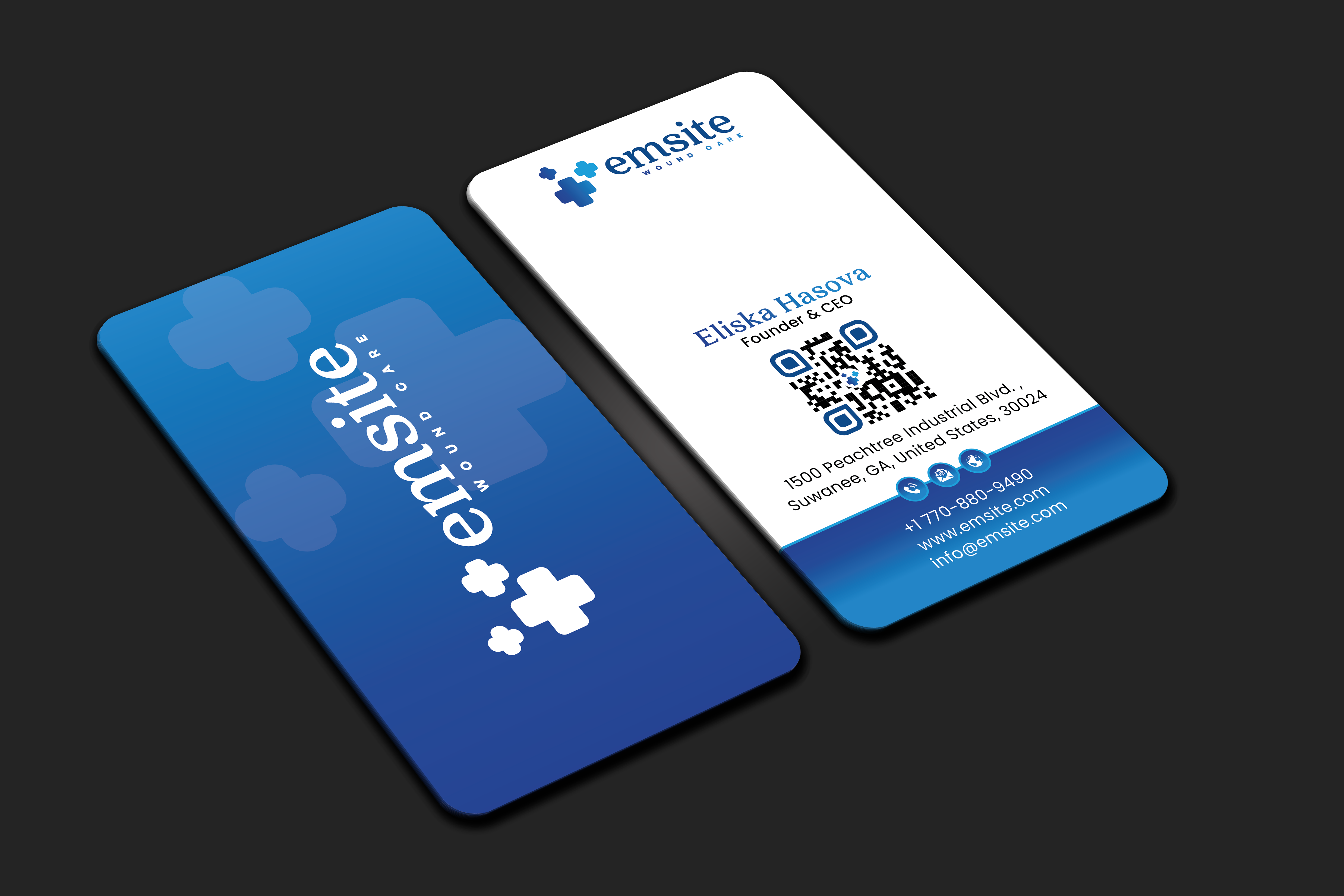 Business Card Design by DesignerShahadat for Emsite Health | Design #37332471