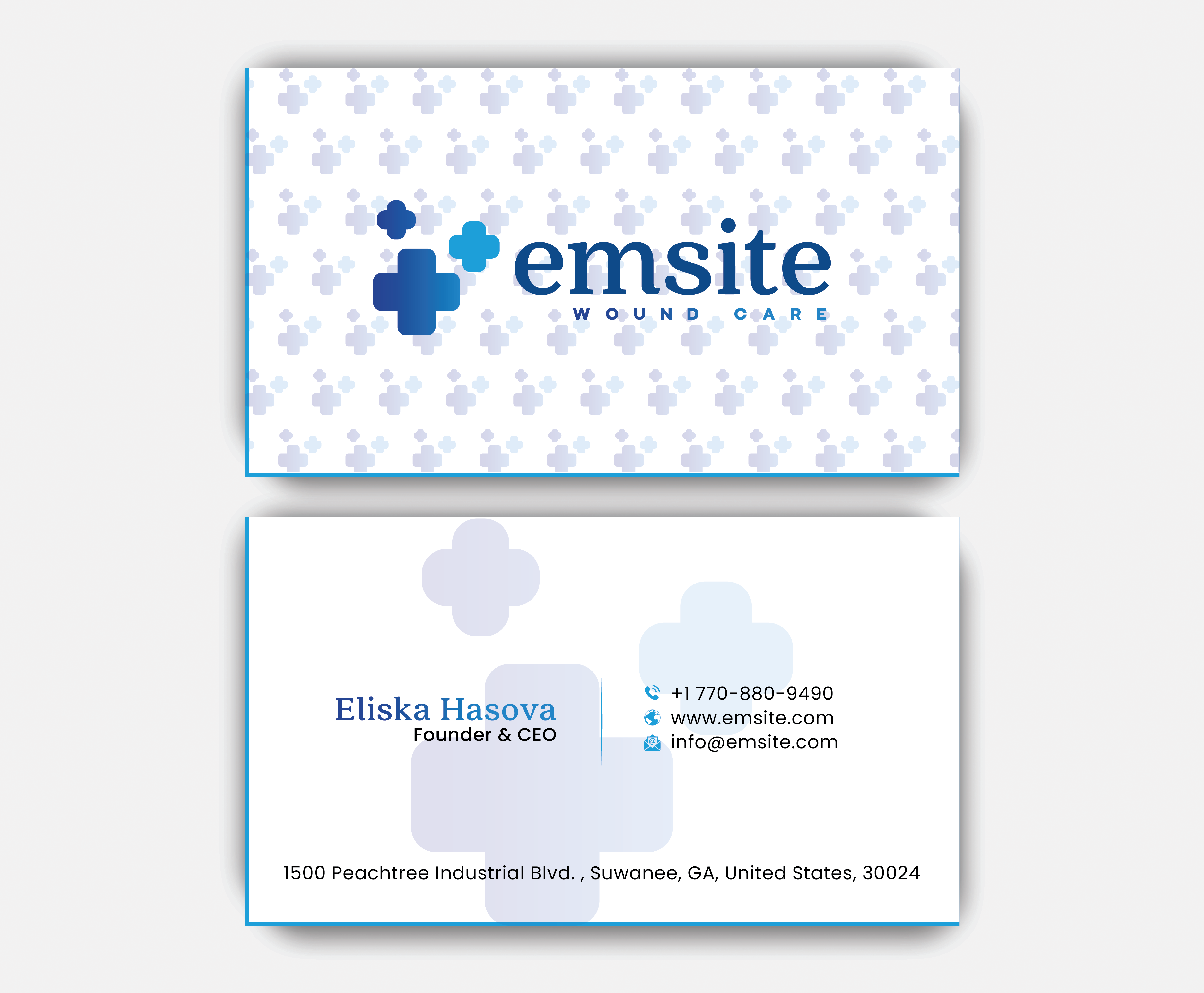 Business Card Design by DesignerShahadat for Emsite Health | Design #37332963