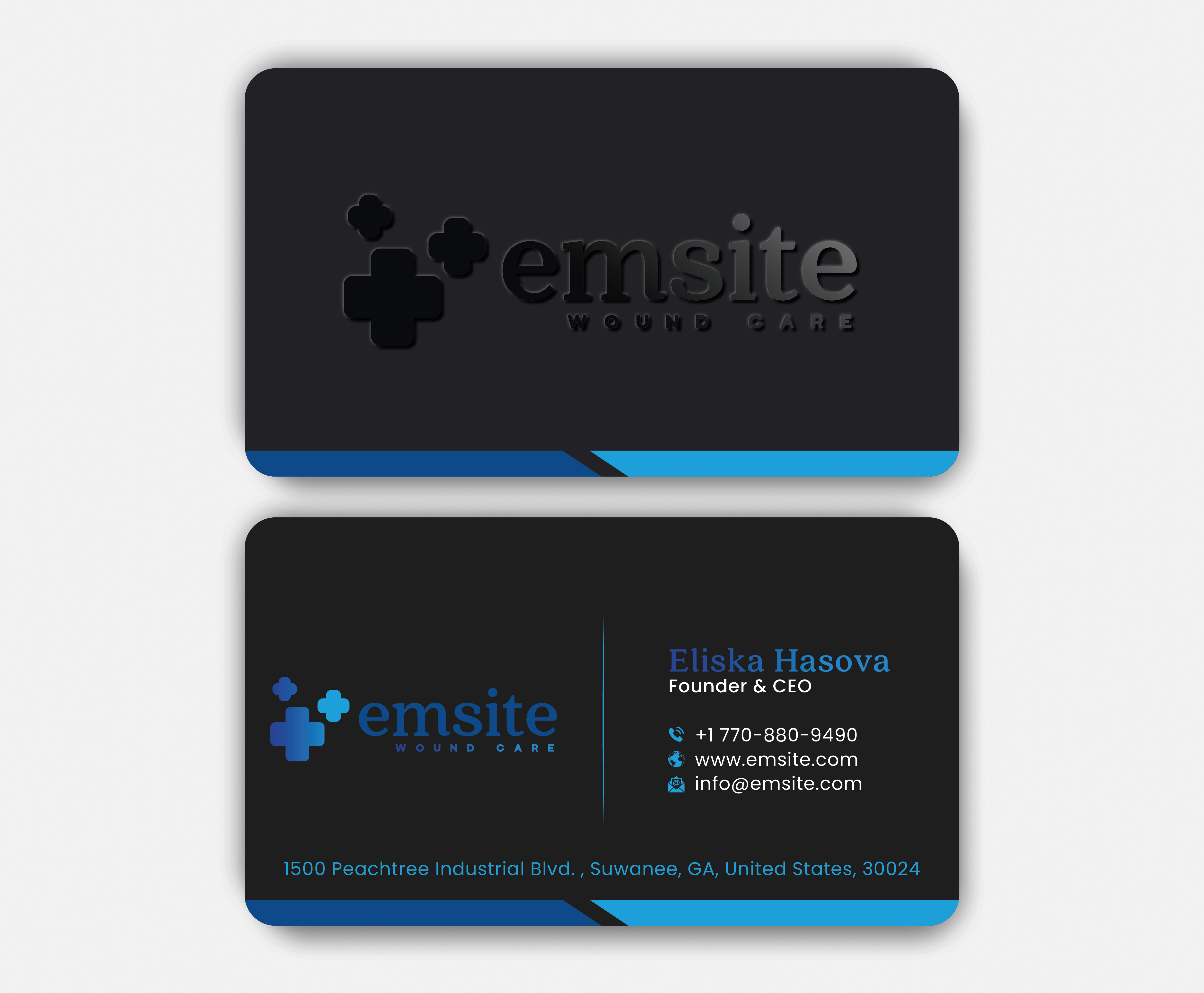Business Card Design by DesignerShahadat for Emsite Health | Design #37332965