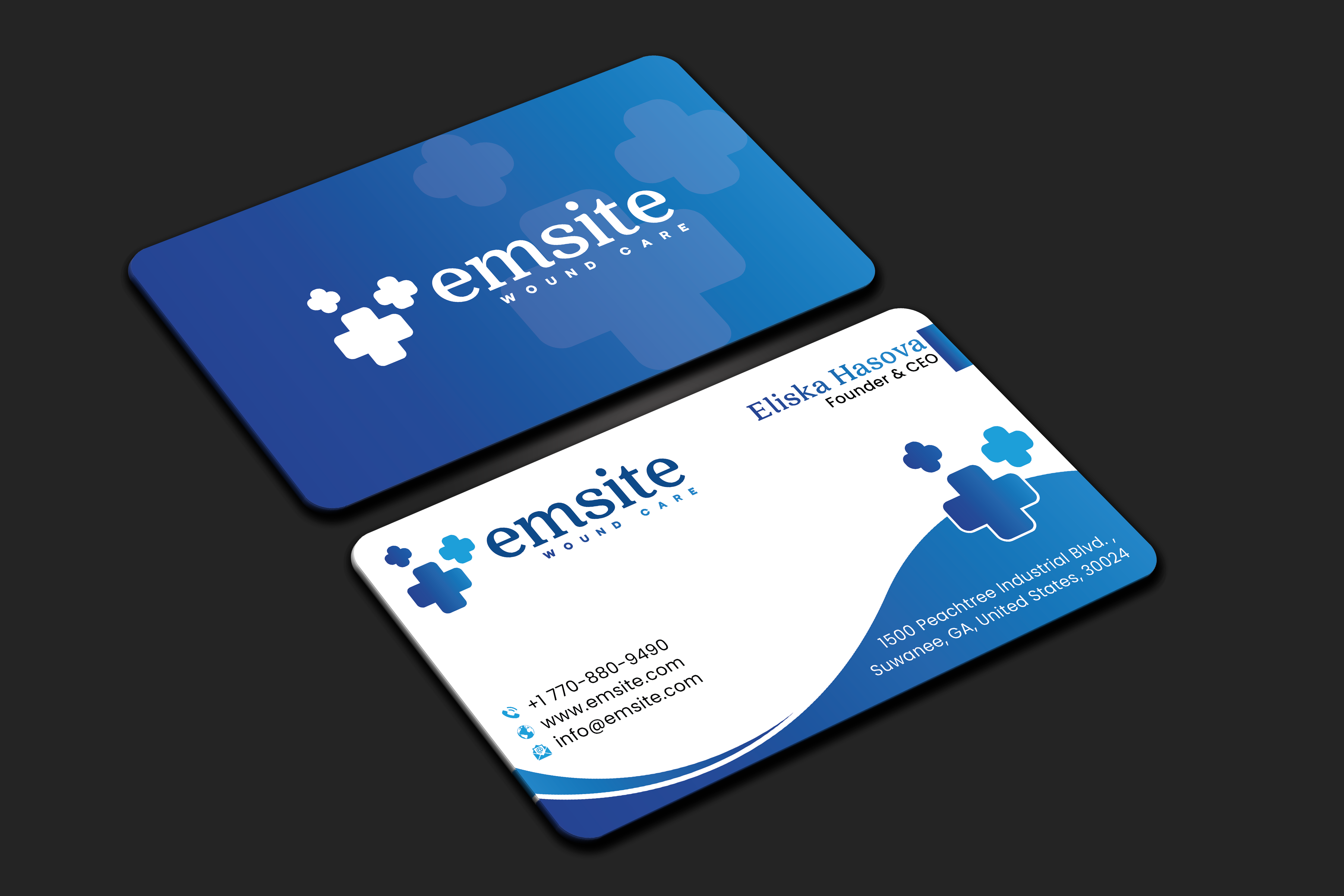 Business Card Design by DesignerShahadat for Emsite Health | Design #37332966