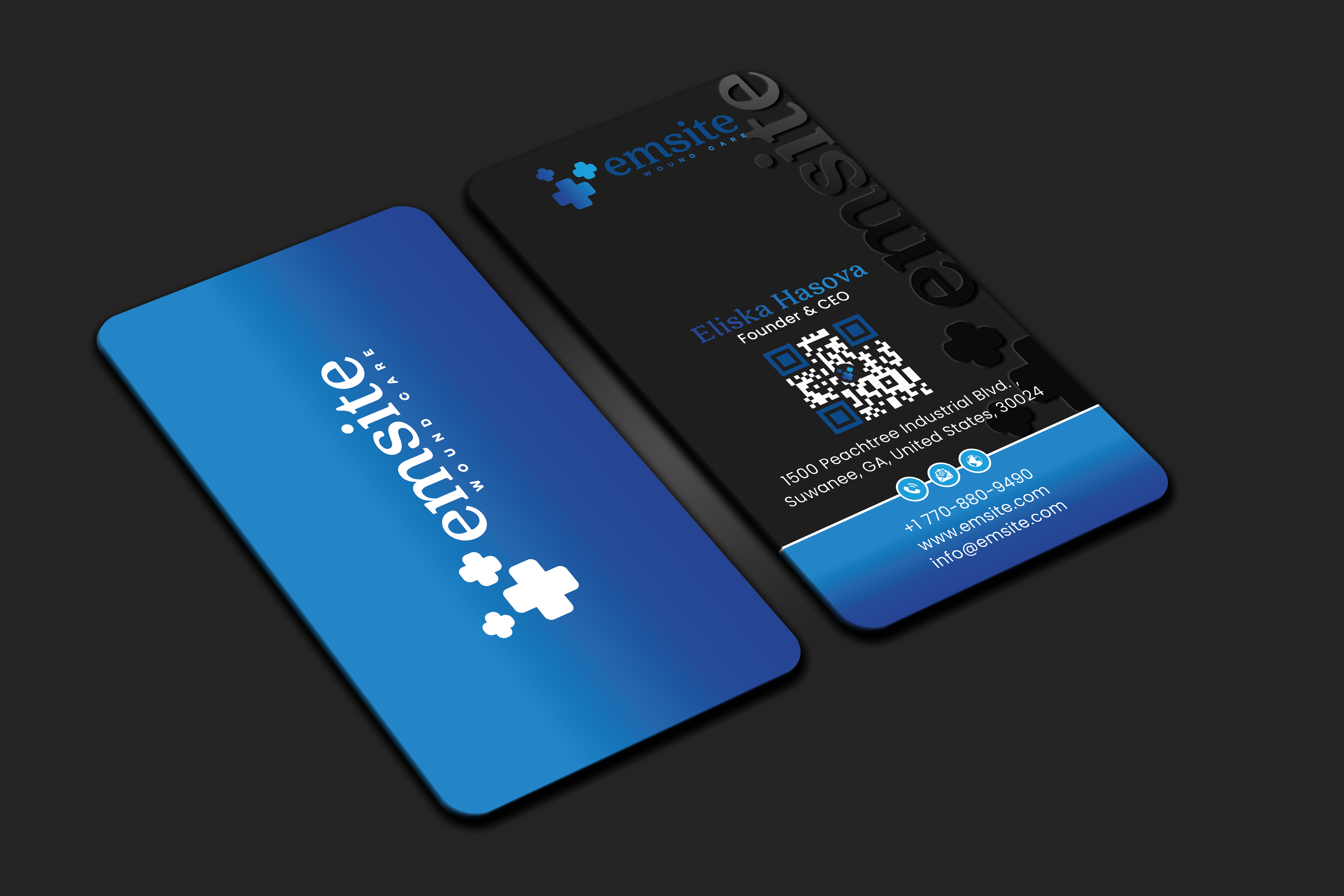 Business Card Design by DesignerShahadat for Emsite Health | Design #37332969