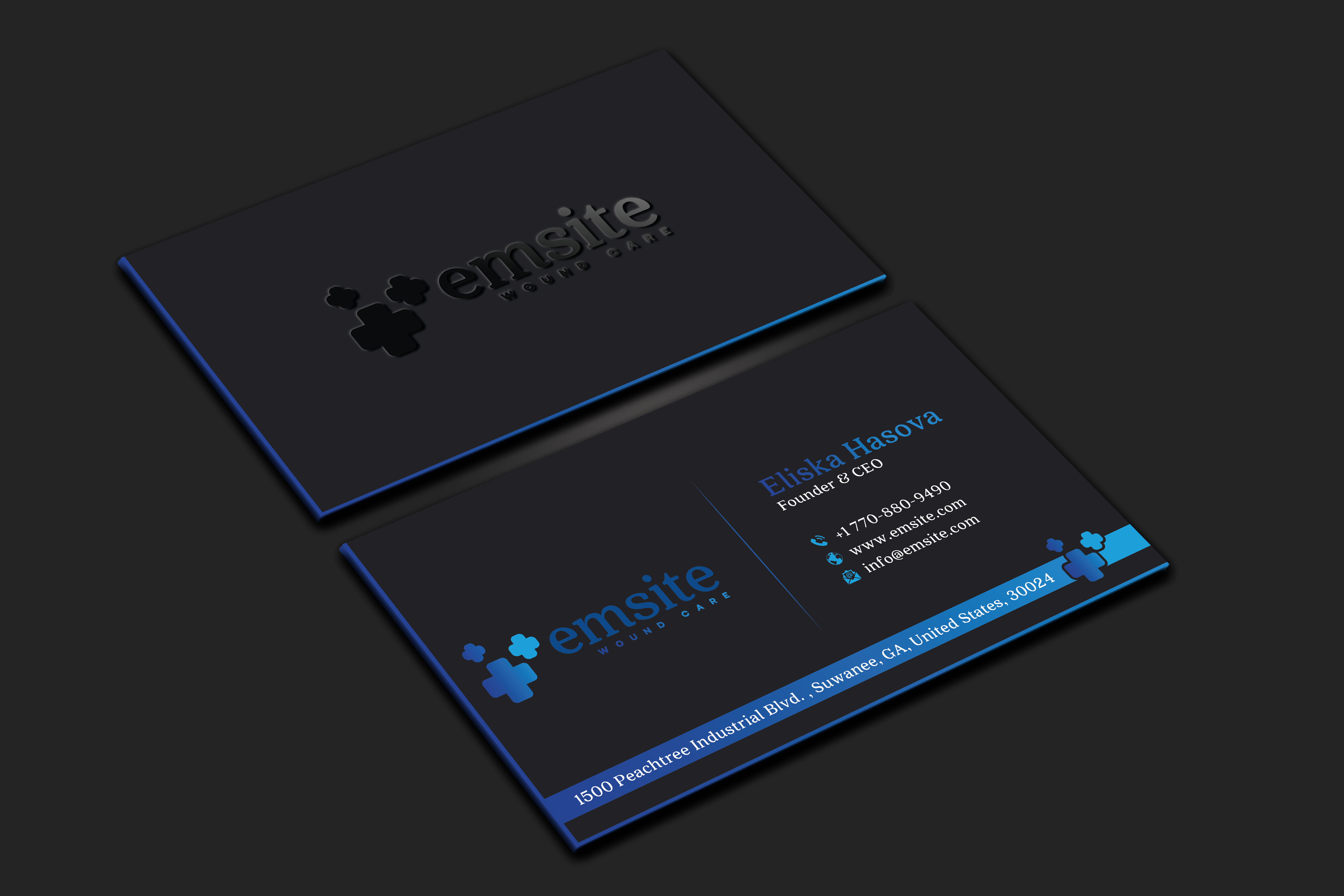 Business Card Design by DesignerShahadat for Emsite Health | Design #37333103