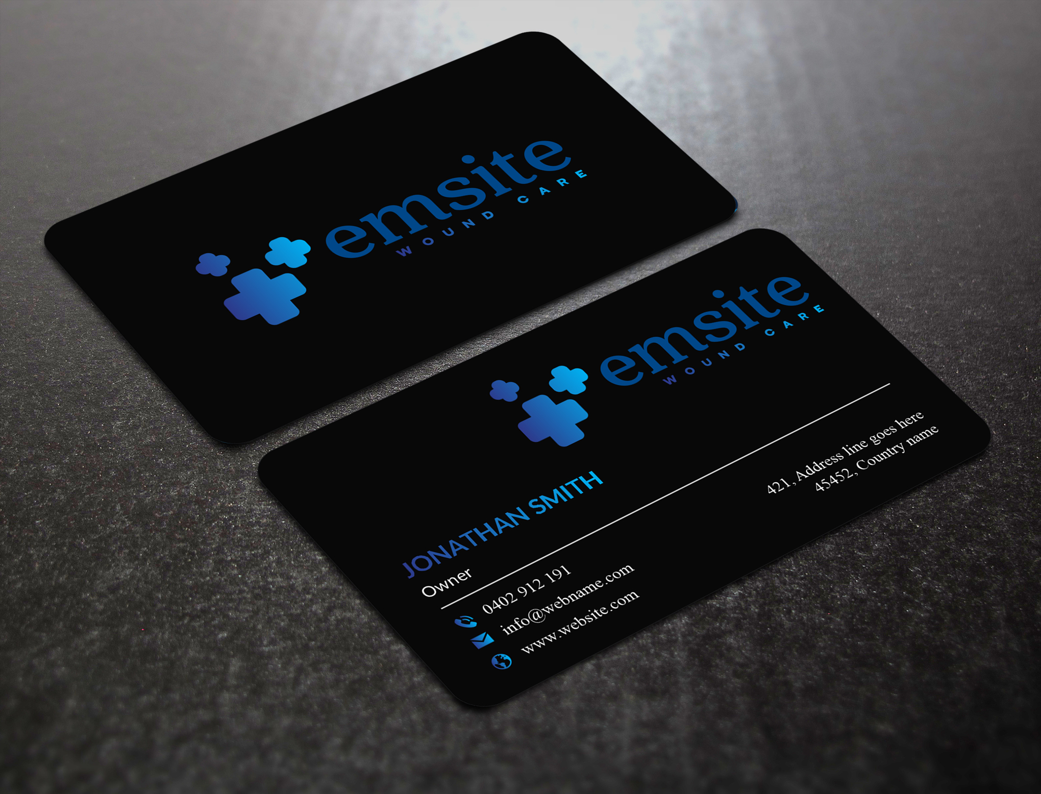 Business Card Design by JS Desiger for Emsite Health | Design #37332374