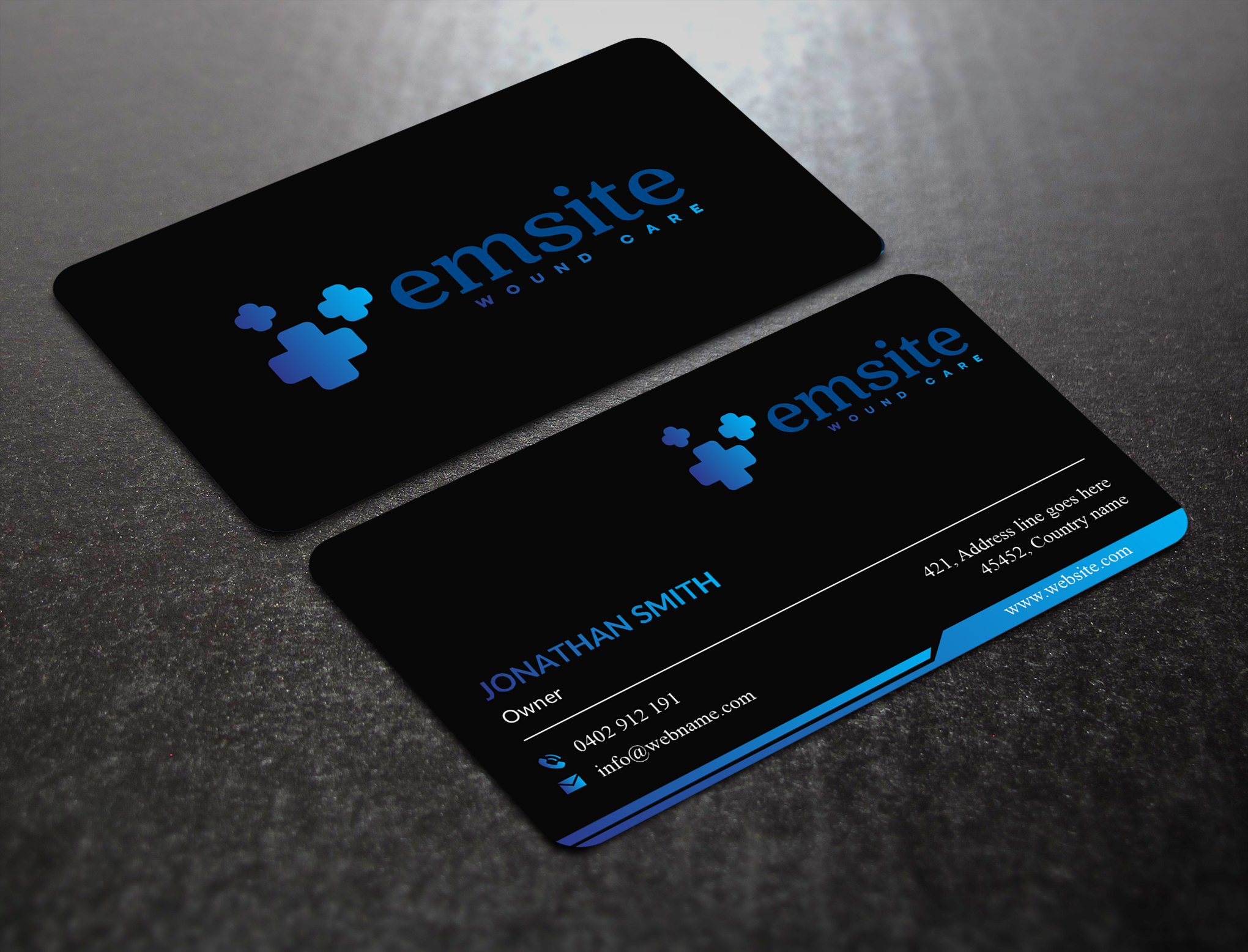 Business Card Design by JS Desiger for Emsite Health | Design #37332390