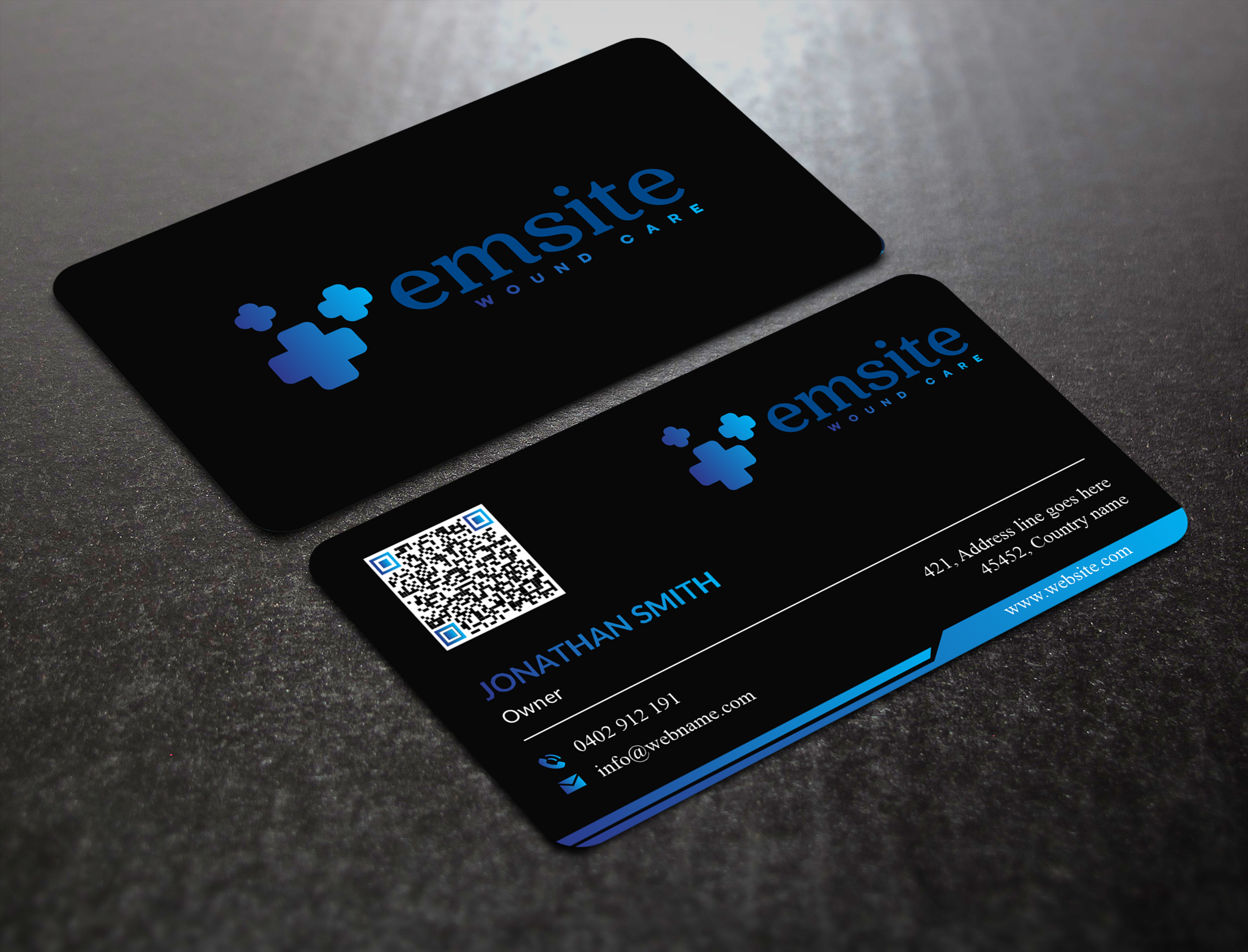 Business Card Design by JS Desiger for Emsite Health | Design #37332422