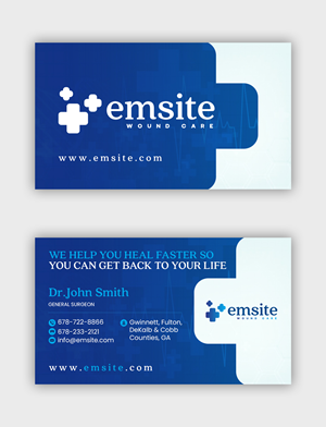 Business Card Design by debdesign for Emsite Health | Design: #37334685