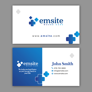 Business Card Design by debdesign for Emsite Health | Design: #37335178