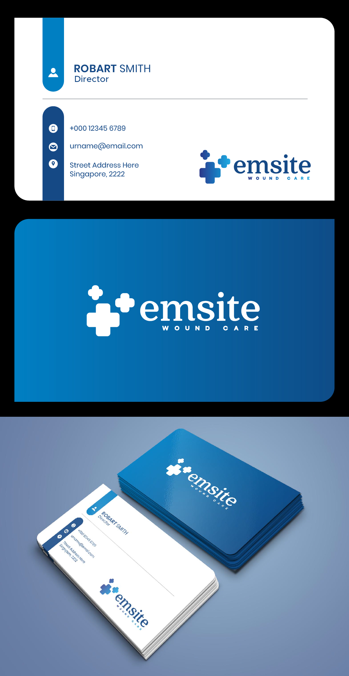 Business Card Design by creativeoutline for Emsite Health | Design #37335873
