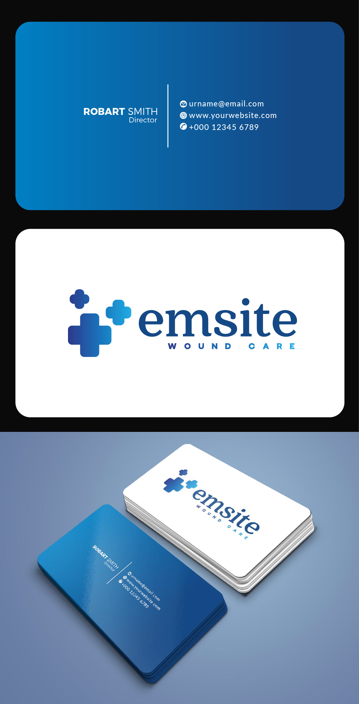 Business Card Design by creativeoutline for Emsite Health | Design #37335881