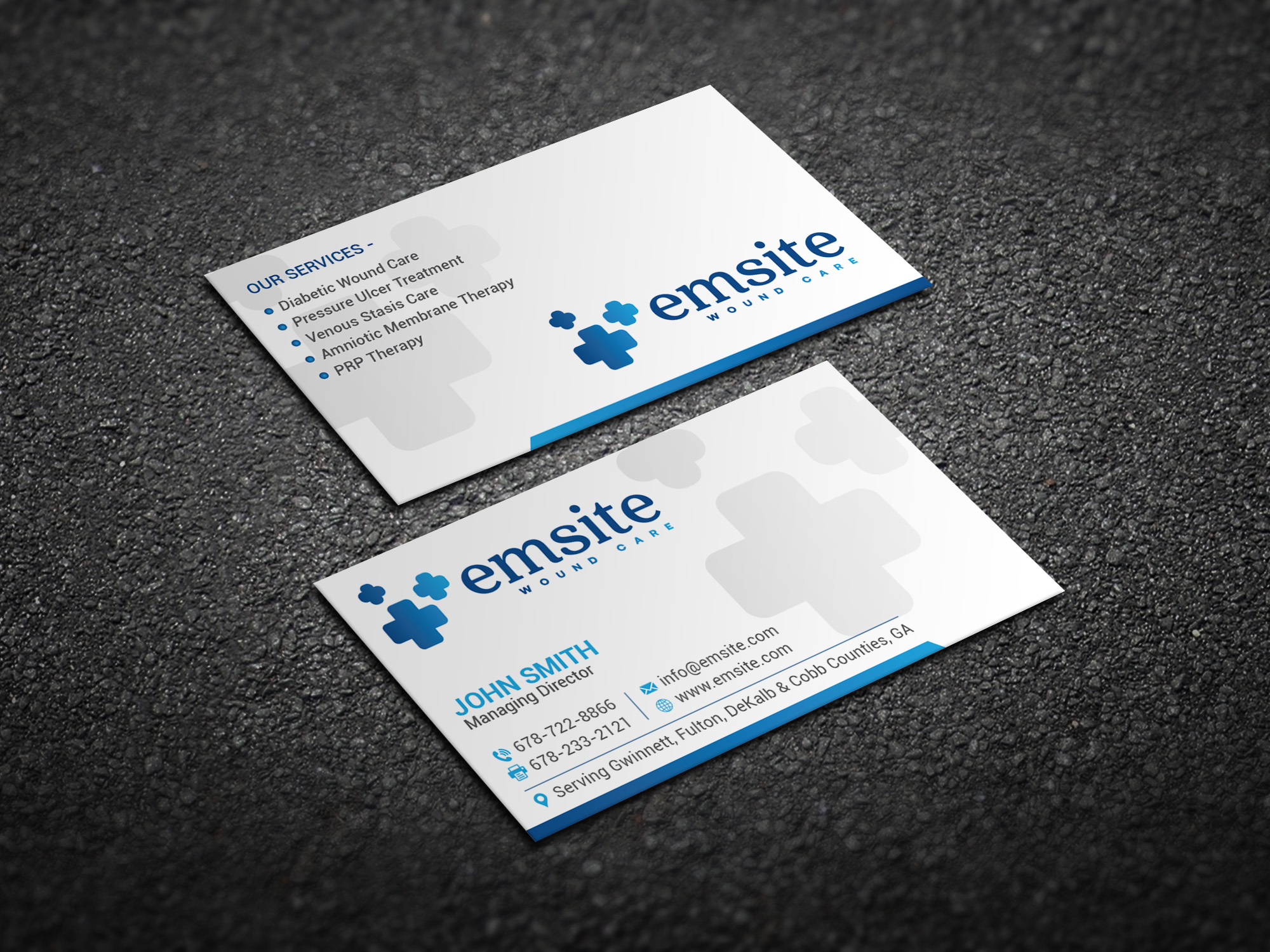 Business Card Design by Magic of Art for Emsite Health | Design #37335130