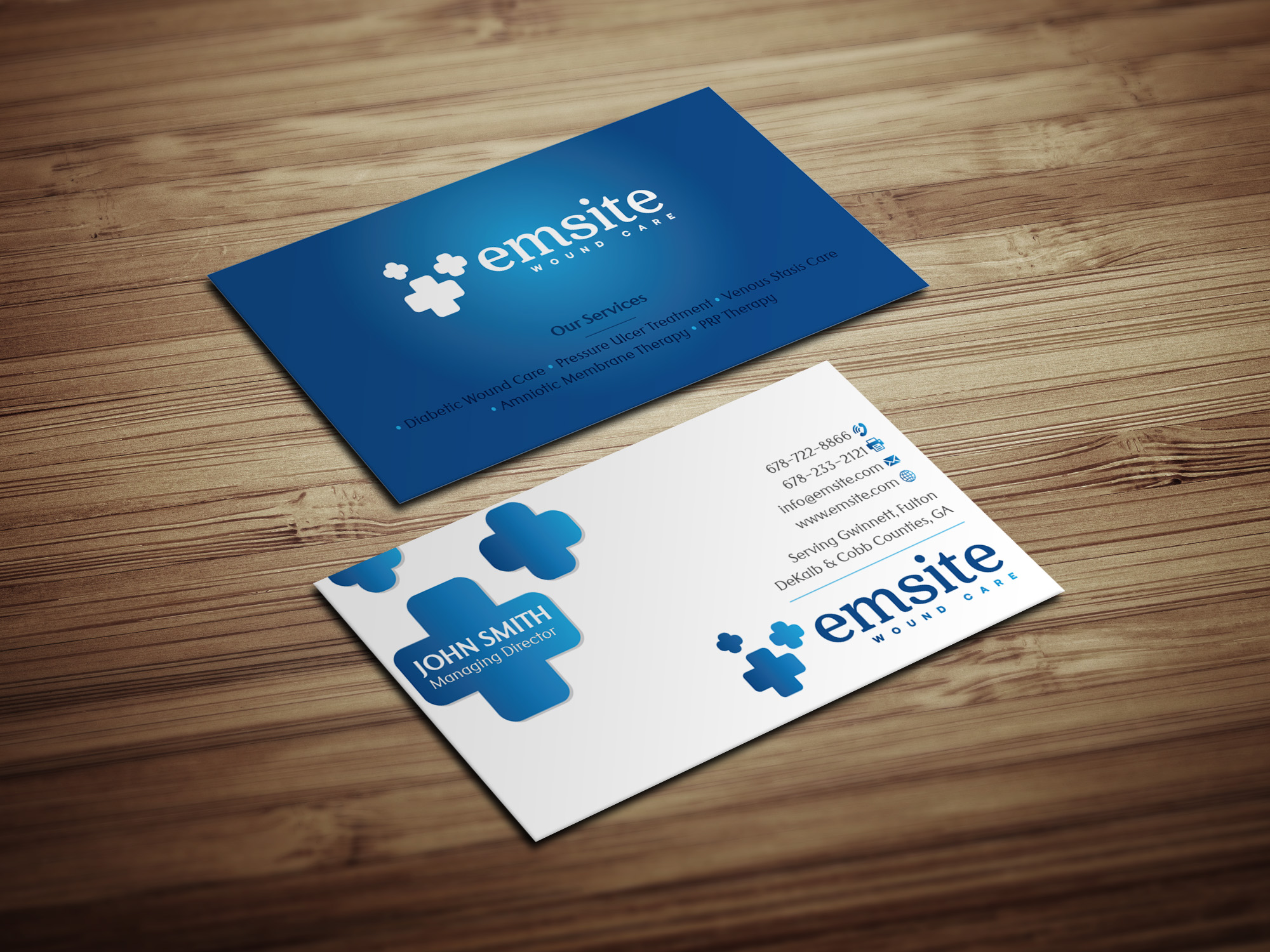 Business Card Design by Magic of Art for Emsite Health | Design #37335131