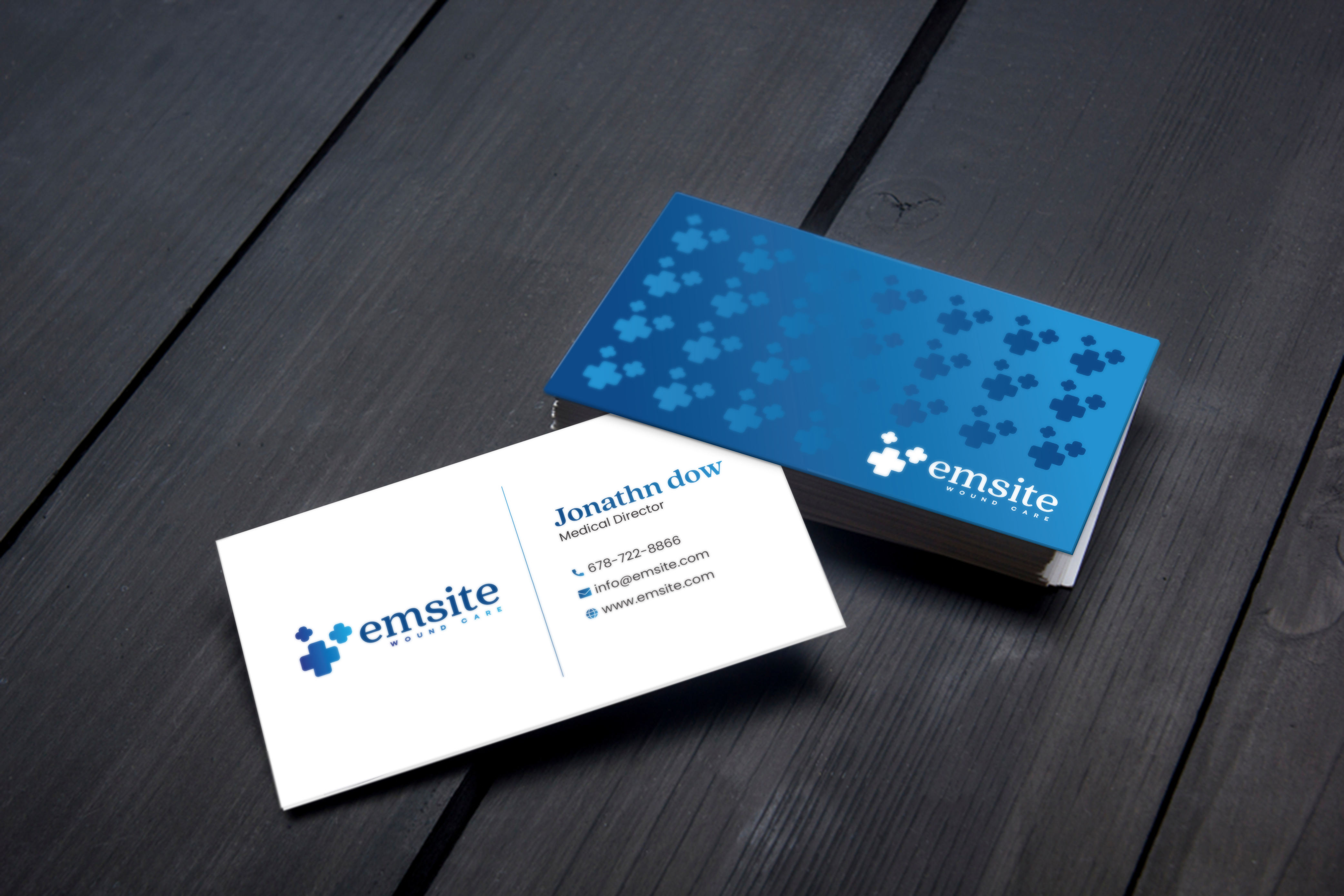 Business Card Design by BLUE WINGS for Emsite Health | Design #37333558