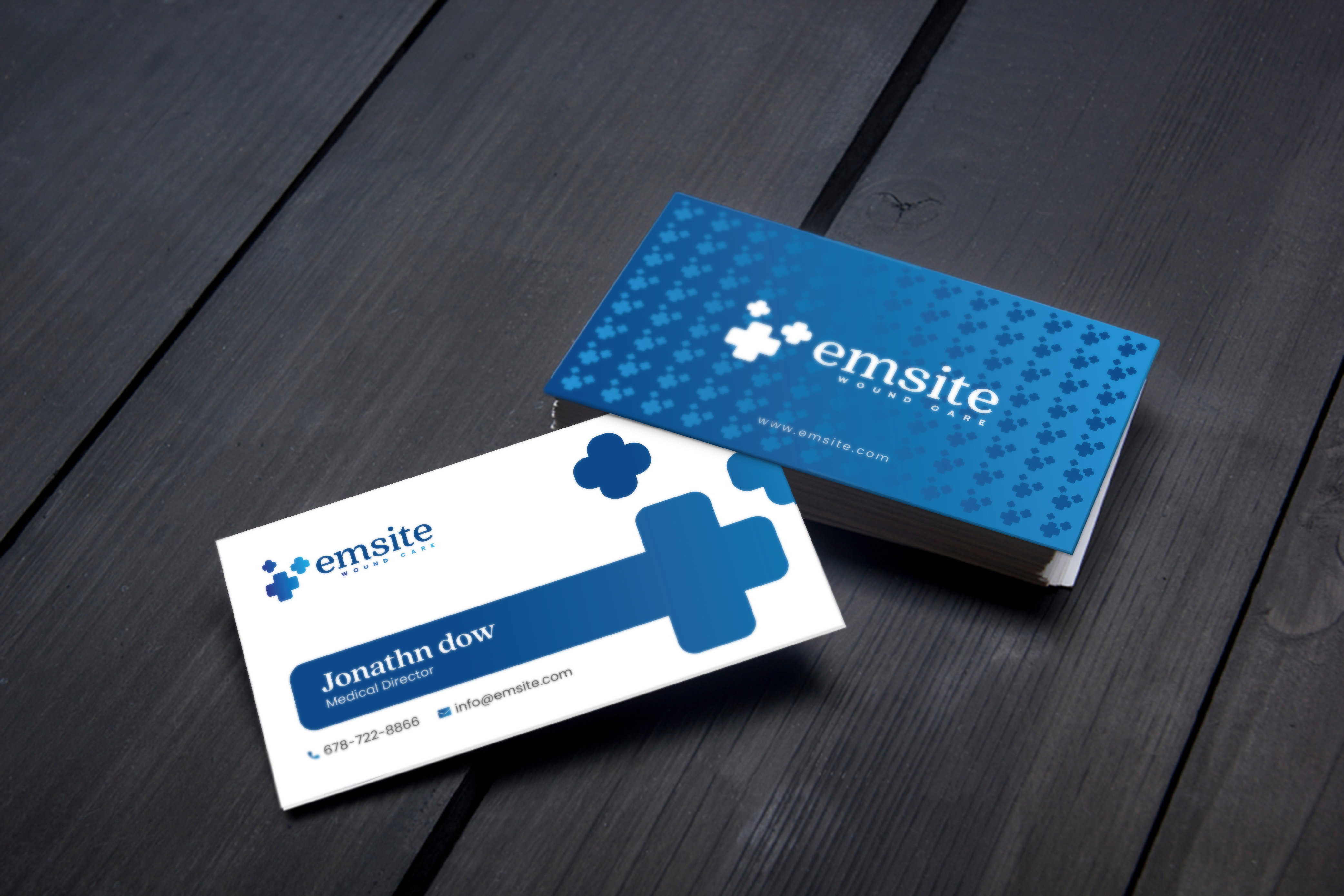 Business Card Design by BLUE WINGS for Emsite Health | Design #37334914
