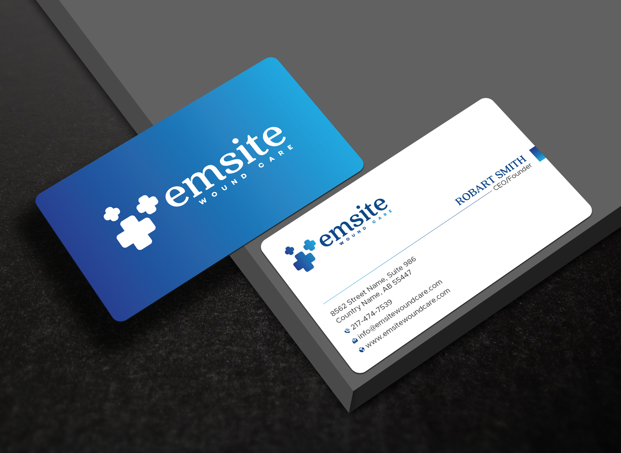 Business Card Design by Uttom 2 for Emsite Health | Design #37333213